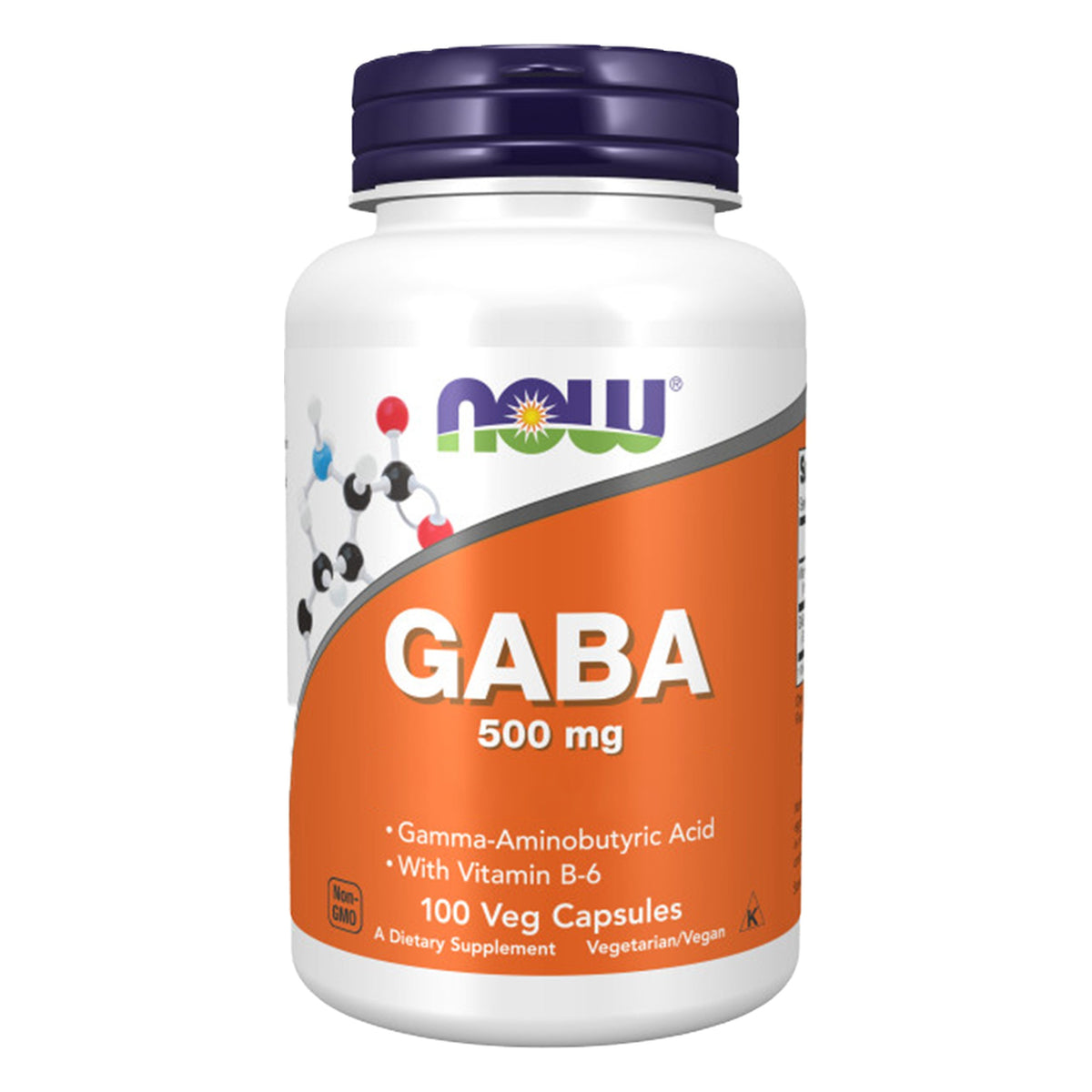 GABA 500mg met Vitamine B6 | 100 Capsules | NOW Foods
