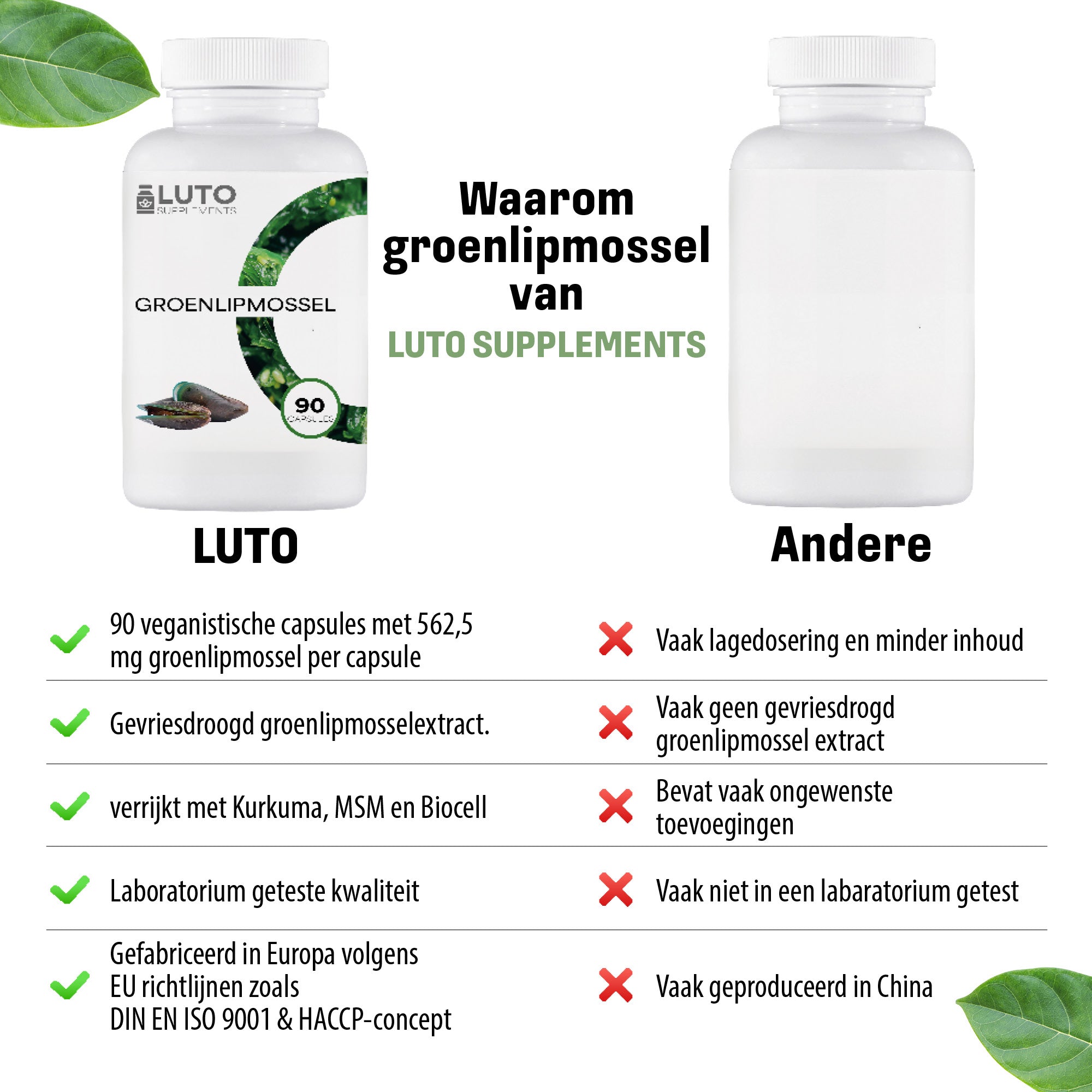 Groenlipmossel Complex | 90 capsules | LUTO Supplements