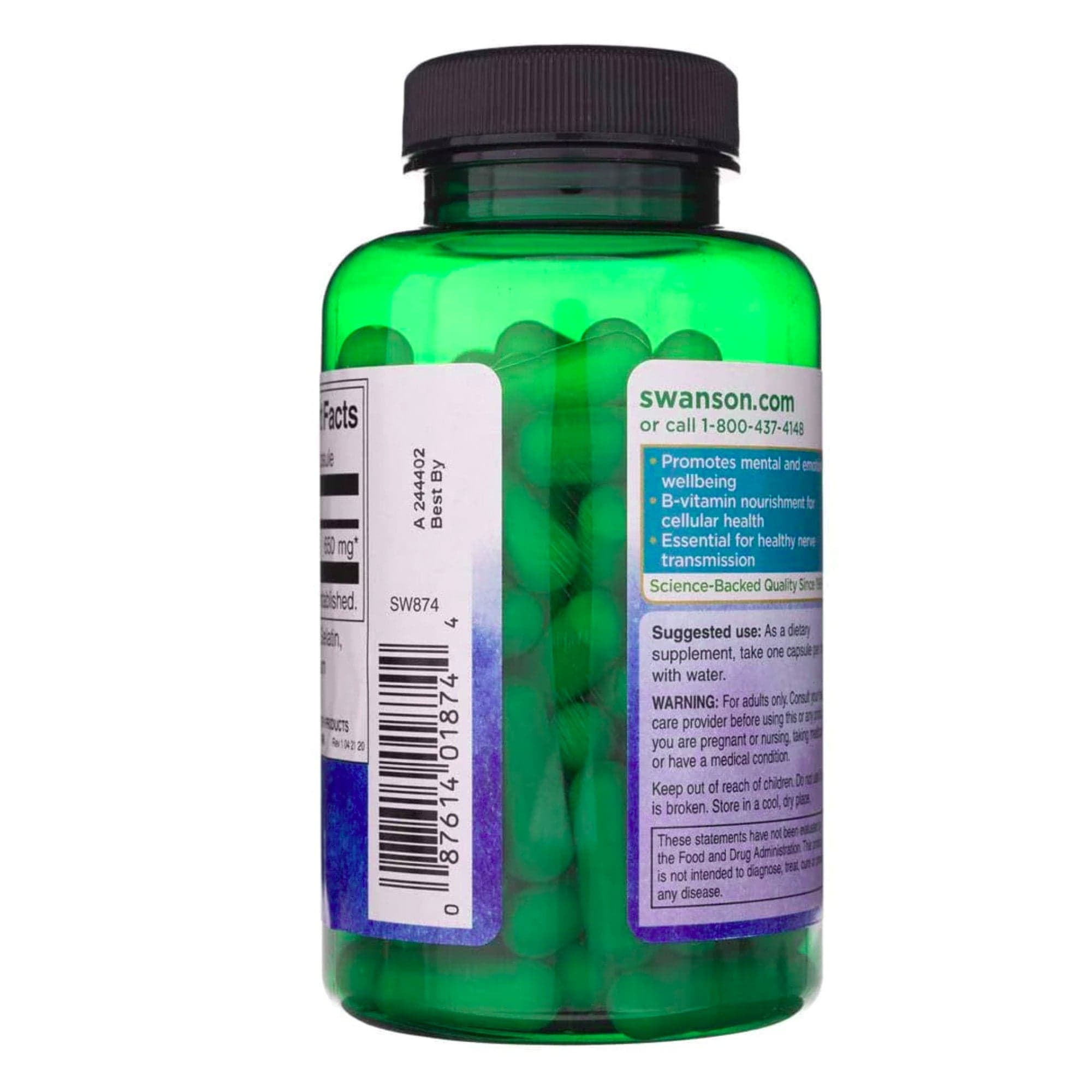 Inositol 650mg | 100 capsules | Swanson