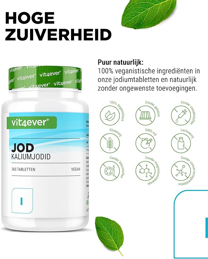 Jodium 400 mcg | 365 Tabletten | Vit4ever