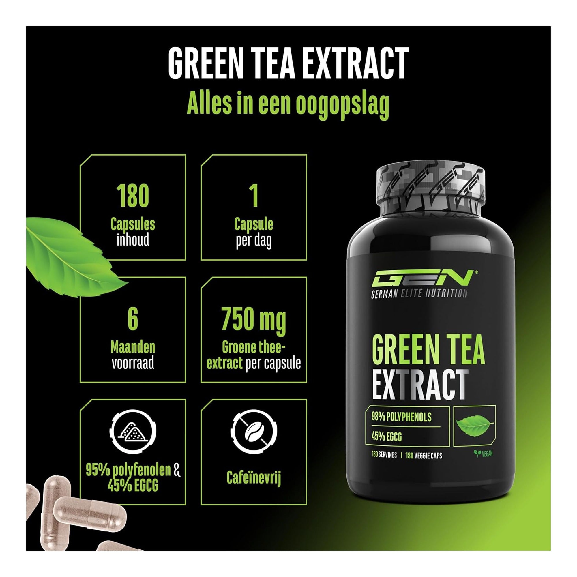 GEN Green Tea Extract kenmerken in een oogopslag