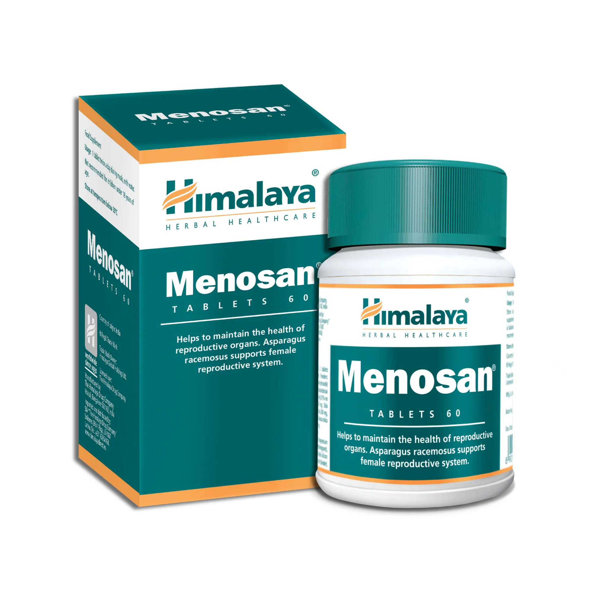 Himalaya Menosan doosje en pot met 60 tabletten