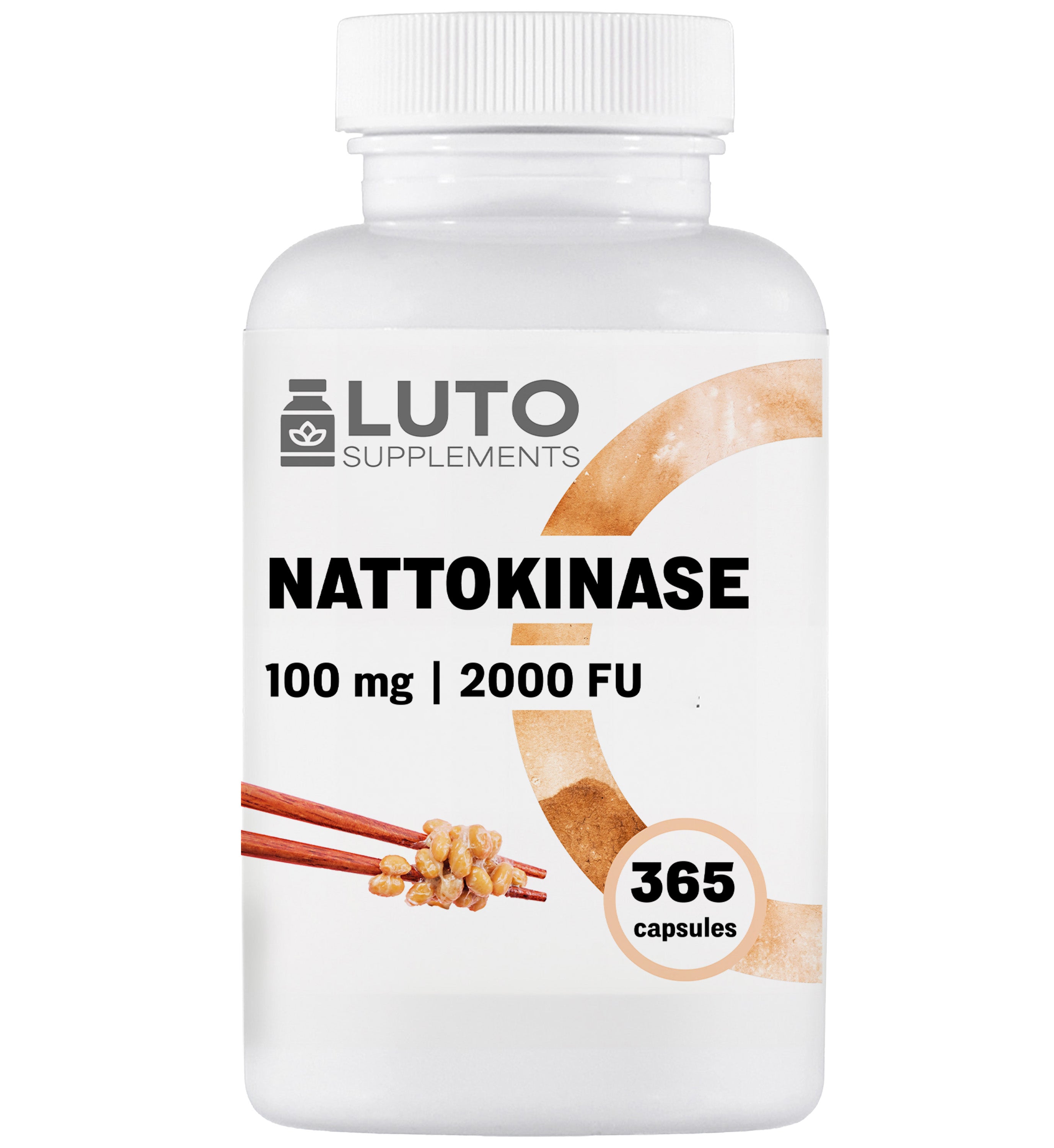 LUTO Supplements Nattokinase 100 mg 365 capsules - voedingssupplement | kopen in Nederland en België