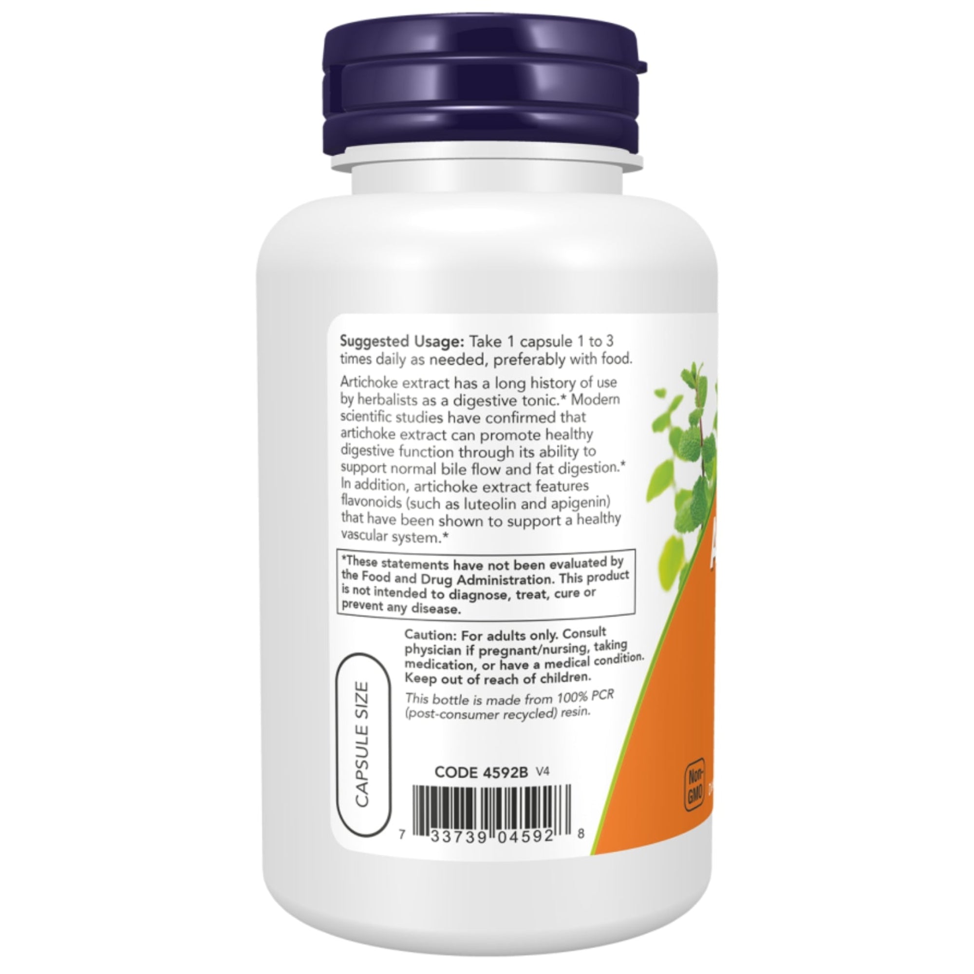 Artisjok Extract 450 mg | 90 capsules | NOW Foods