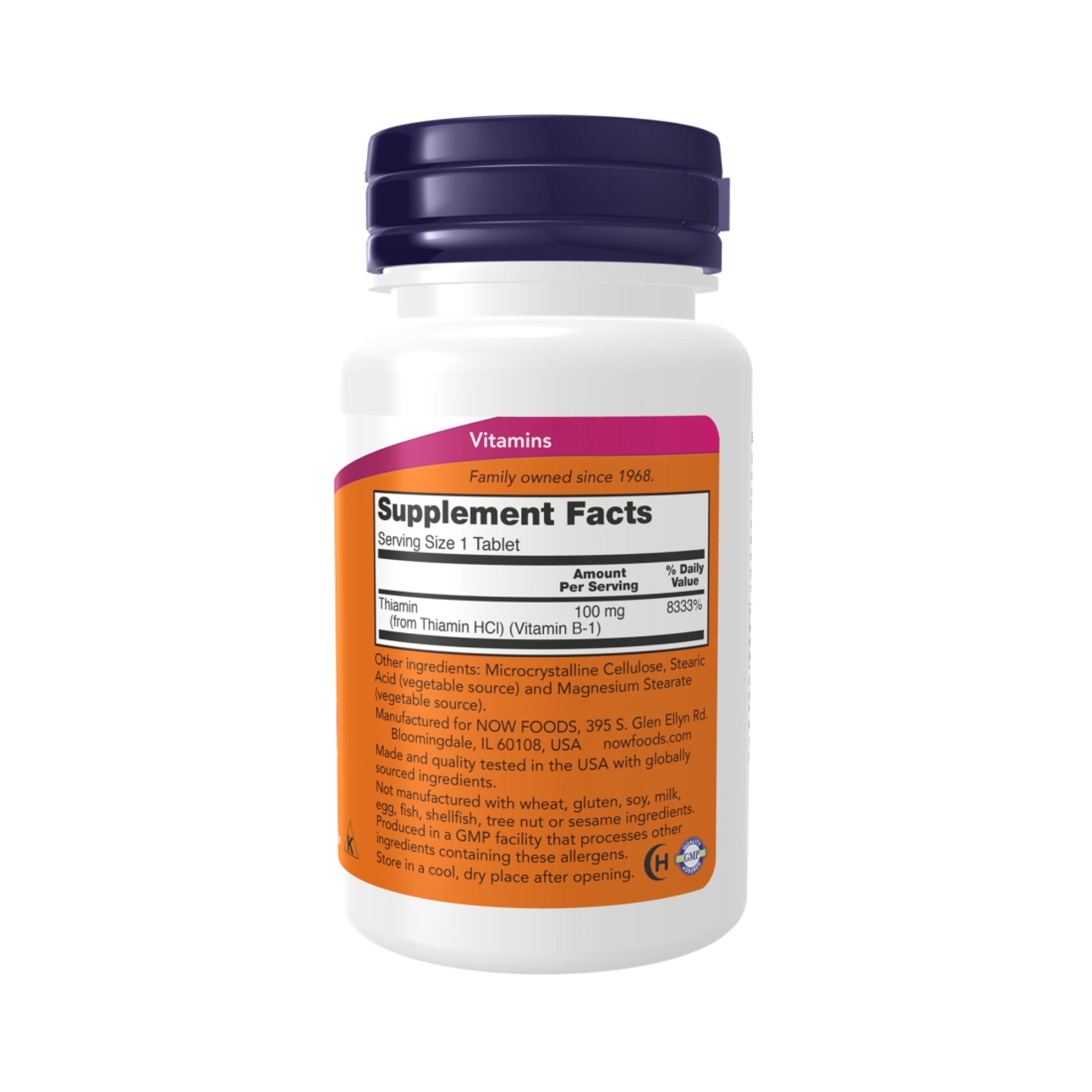 Vitamine B-1 100mg | 100 Tabletten | NOW Foods