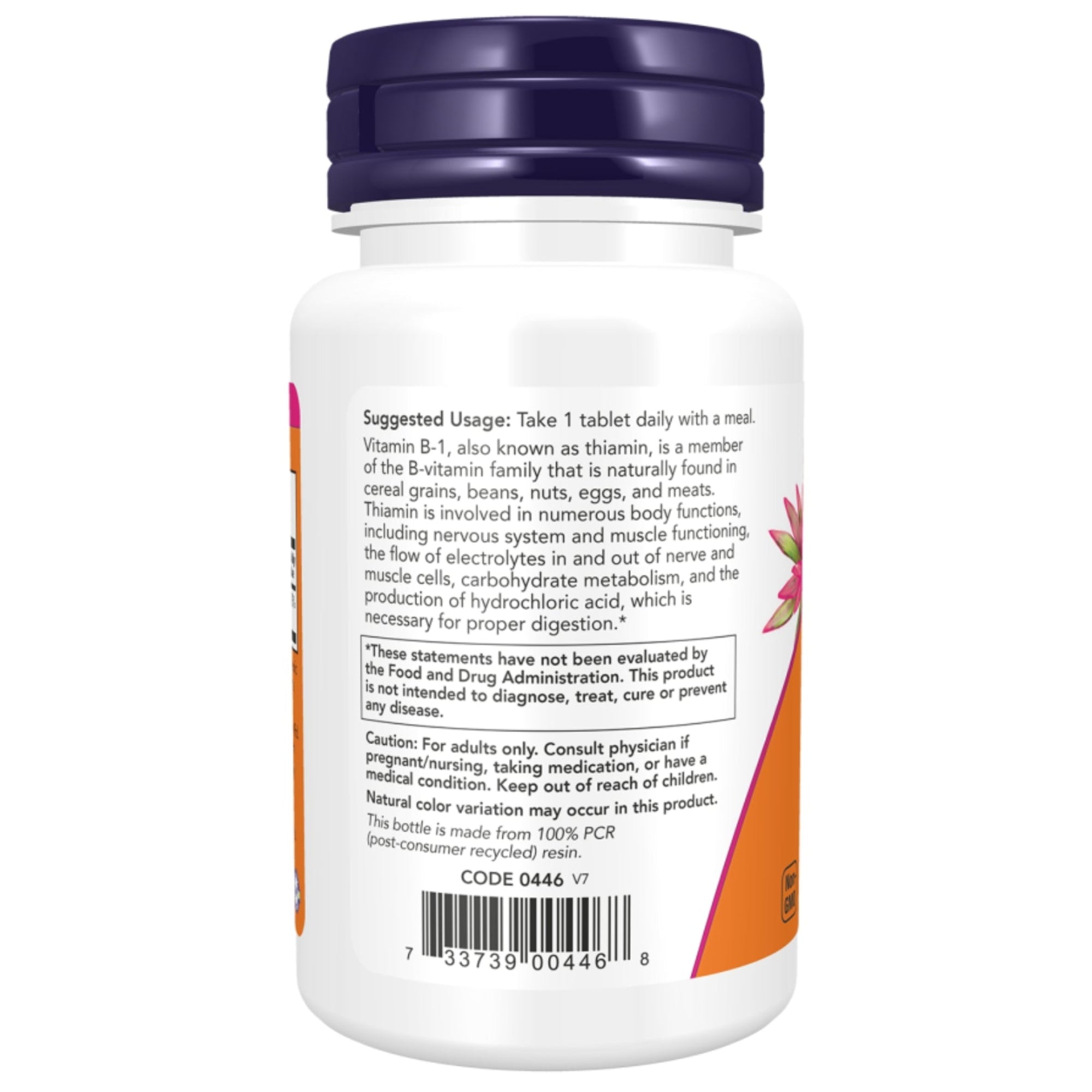 Vitamine B-1 100 mg | 100 tabletten | NOW Foods