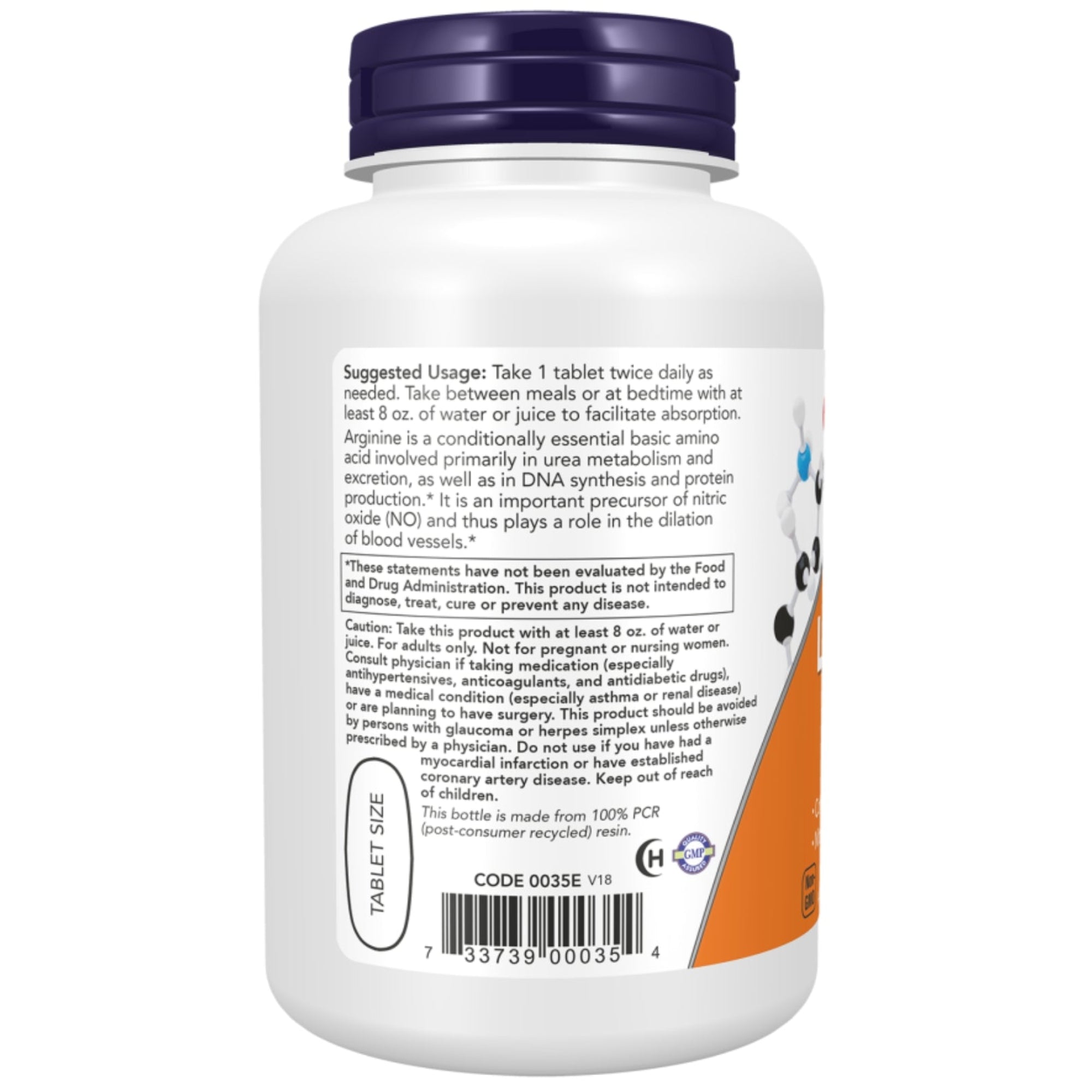 L-Arginine 1000 mg | 120 tabletten | NOW Foods