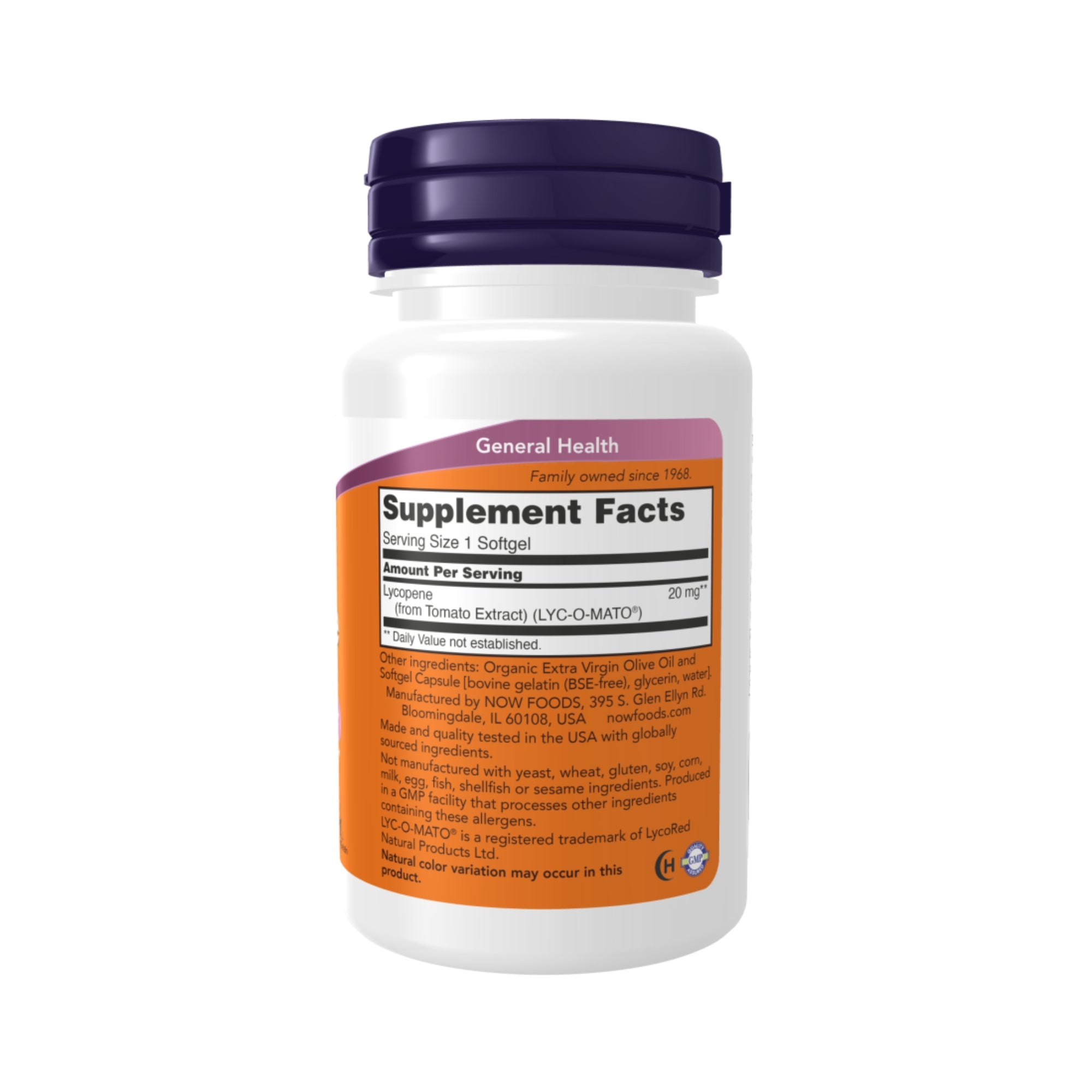 Lycopin 20 mg | 50 Weichkapseln | Tomatenextrakt | NOW® Foods
