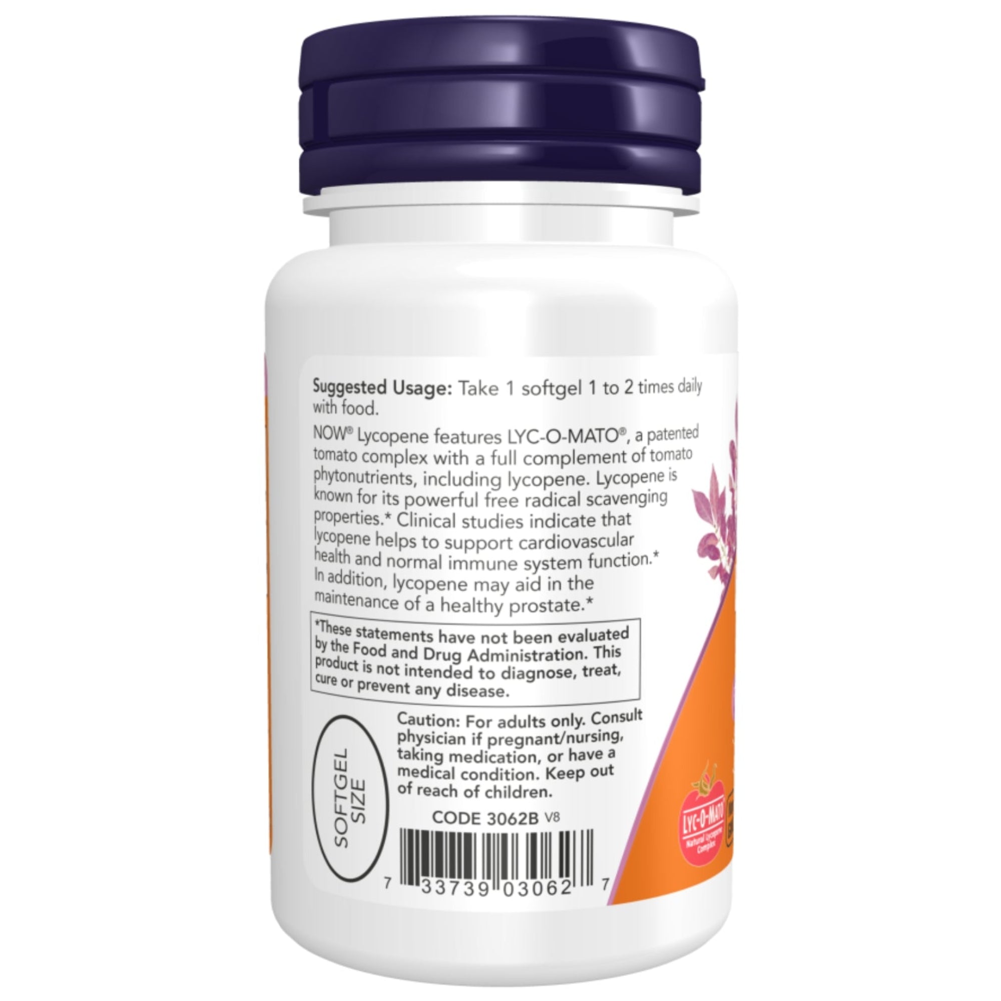 Lycopene 20 mg | Tomatenextract | 50 softgels | NOW Foods