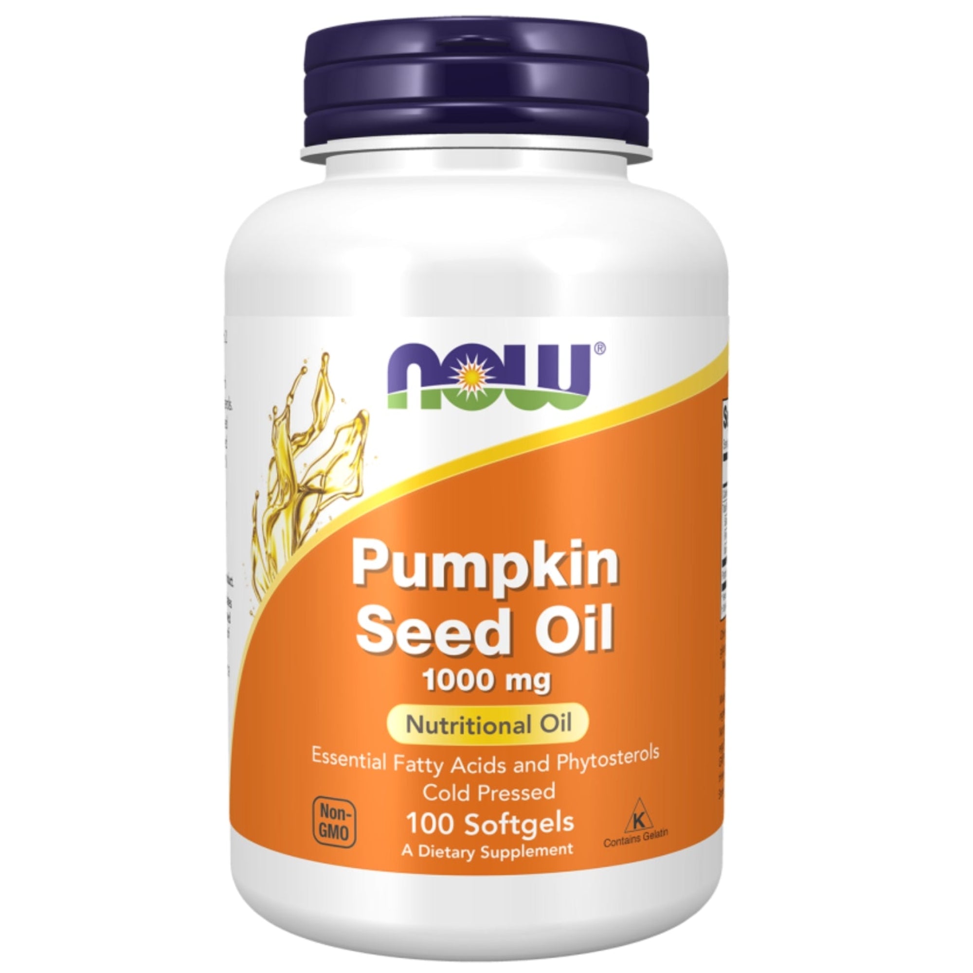 Pompoenzaadolie 1000 mg | 100 softgels | NOW Foods