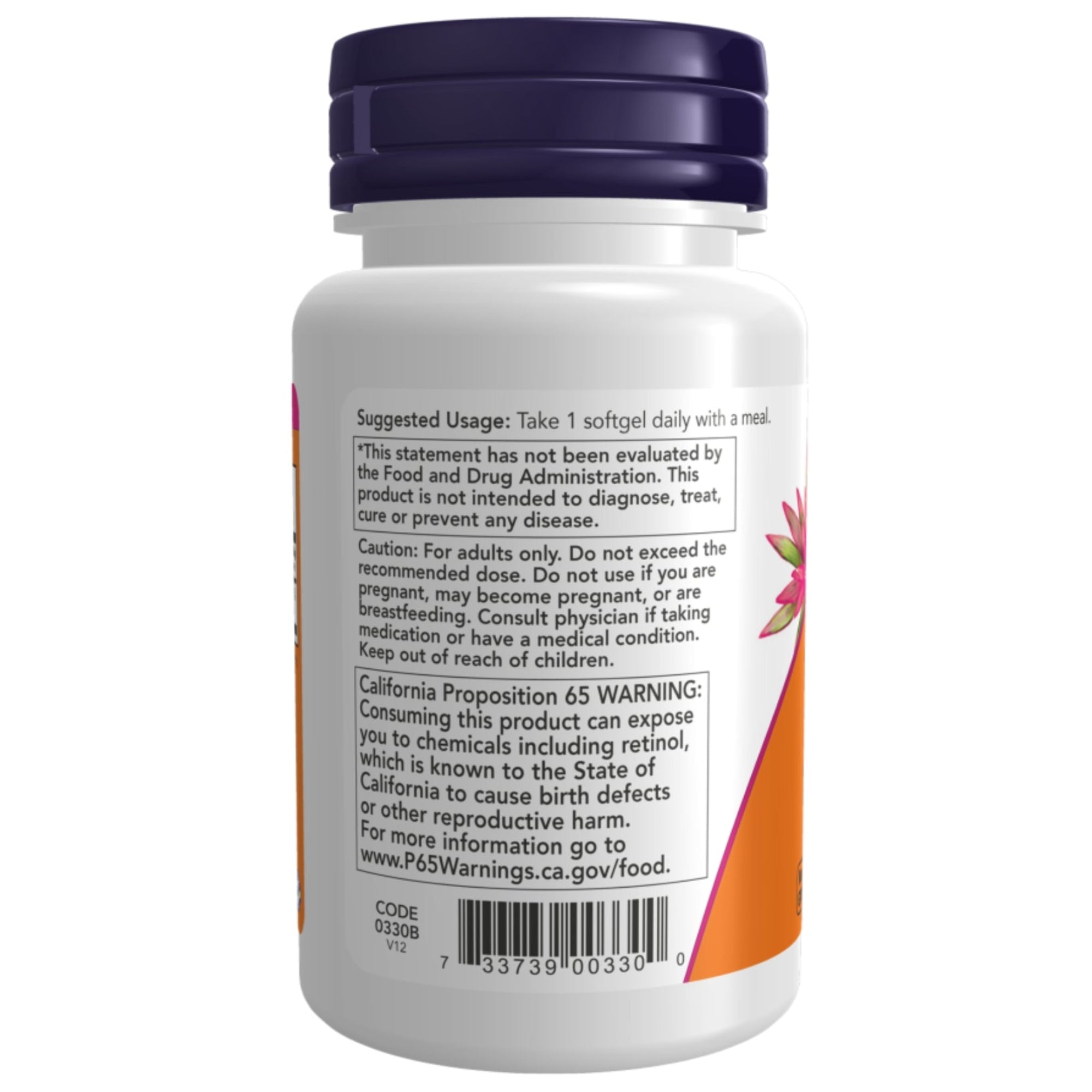 Vitamine A 10.000 IE | 3000 µg | 100 softgels | NOW Foods