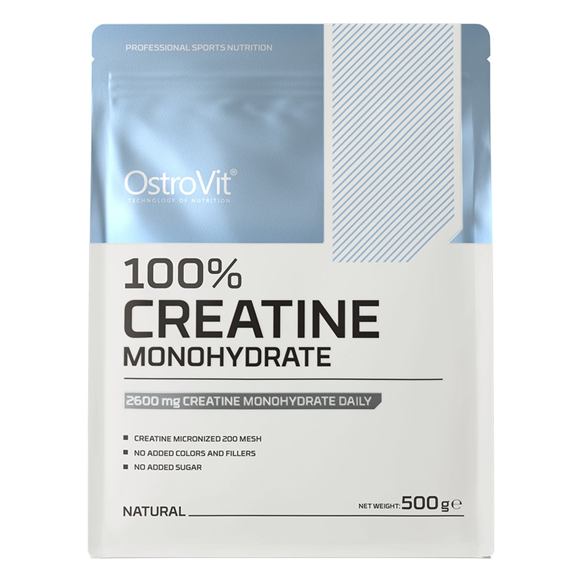 Creatine Monohydraat Naturel | 500 Gram | OstroVit