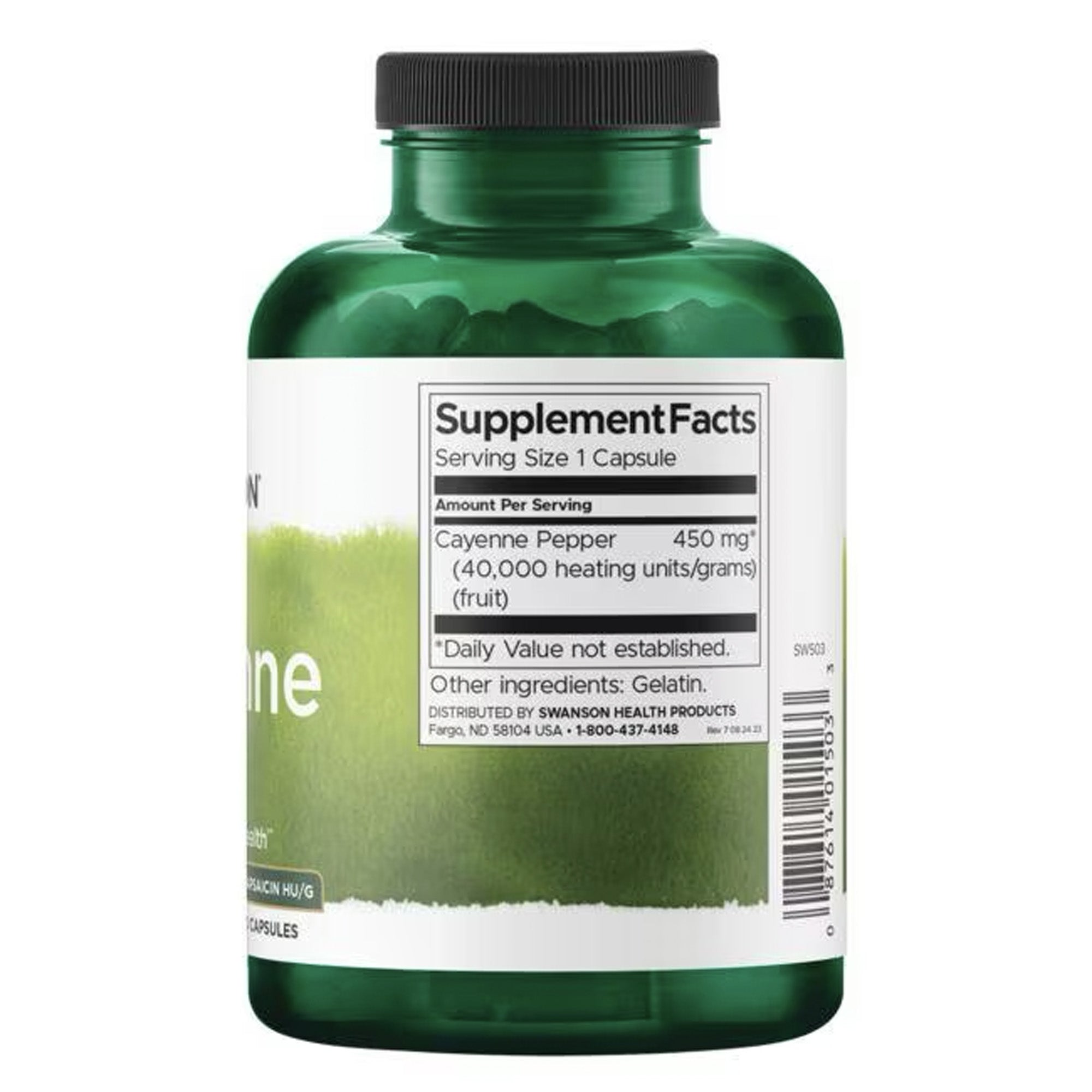 Cayenne ingrediëntenlijst Swanson