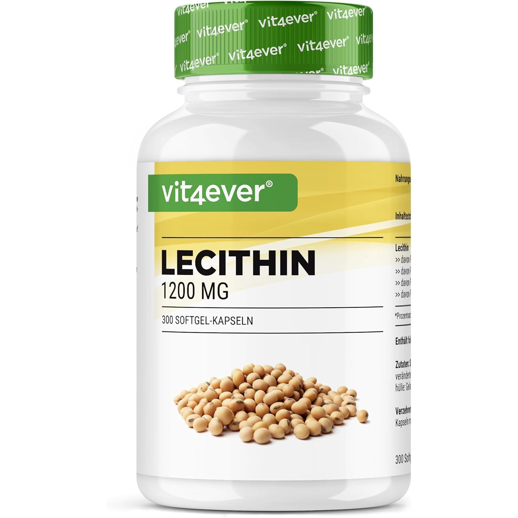 Lecithine 1200 mg - 300 softgel capsules