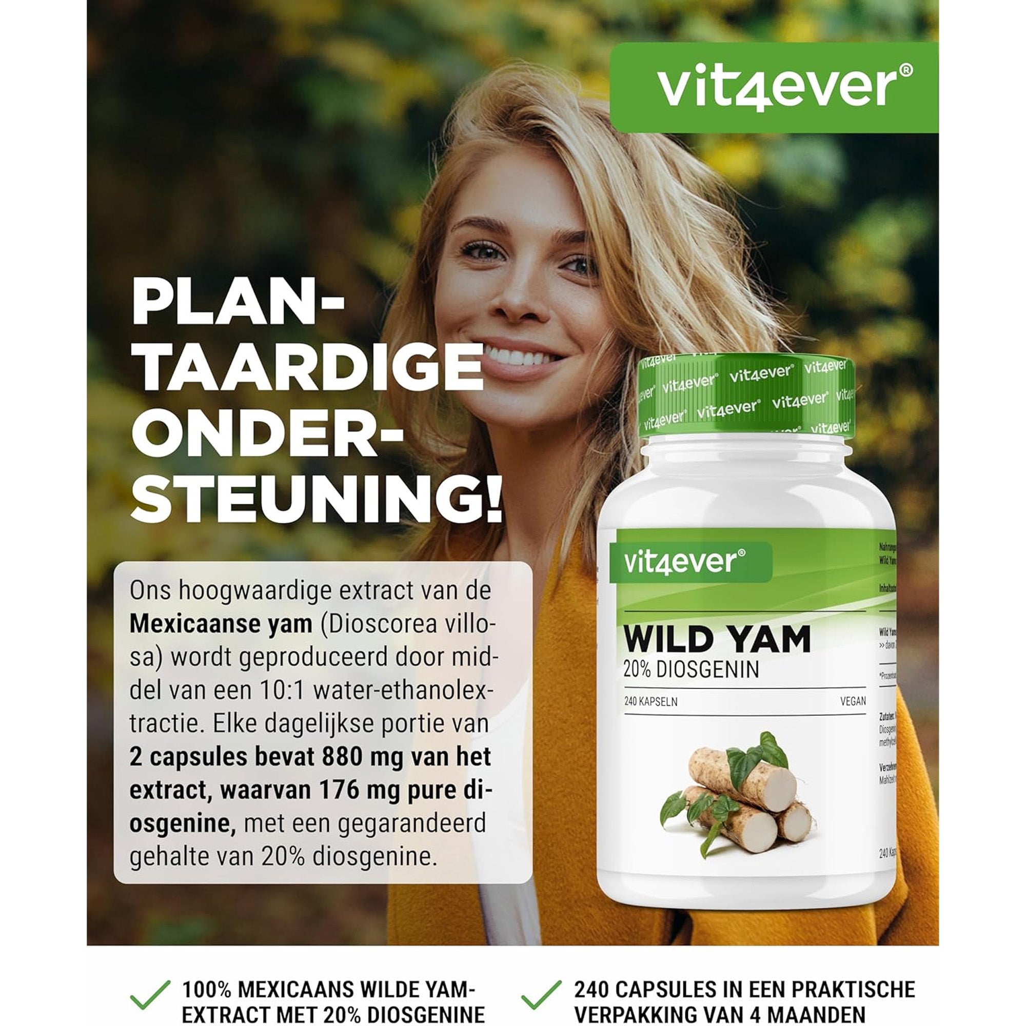 wild yam extract supplement voor natuurlijke ondersteuning