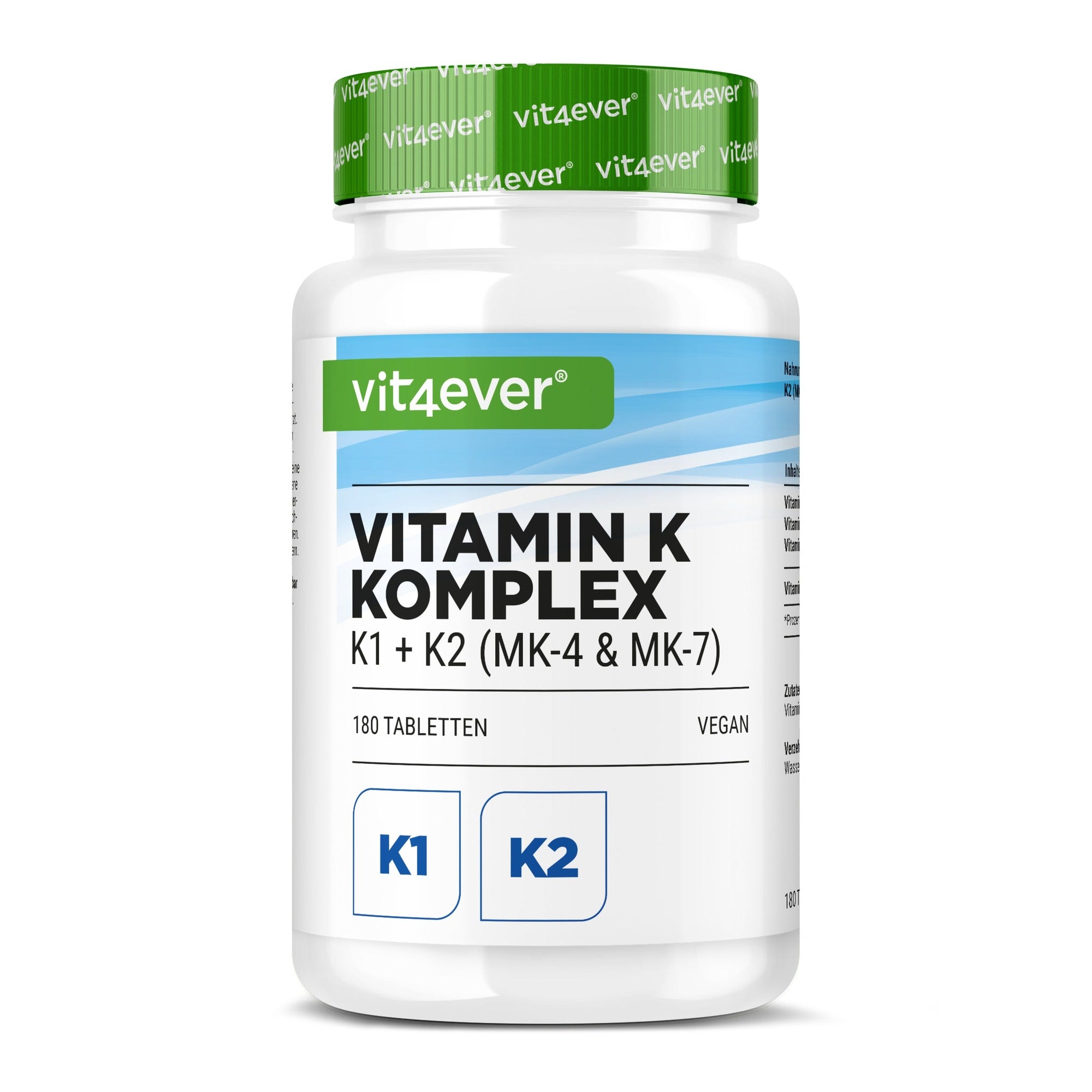 Vitamine K Complex K1 + K2 180 tabletten Vit4ever