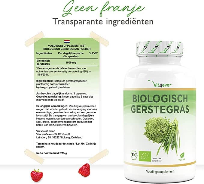 Biologisch gerstegras | 365 Capsules | Vit4ever