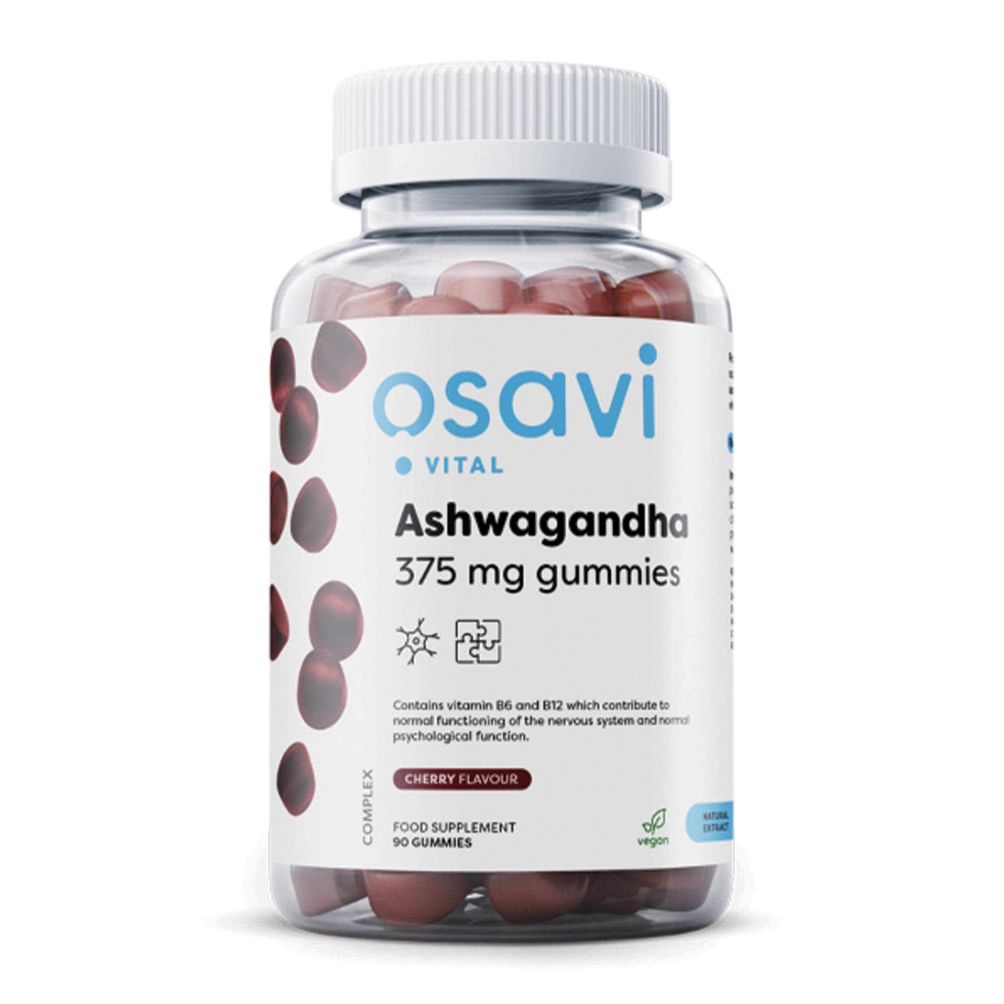Ashwagandha Gummies | Cherry smaak | 90 gummies | Osavi