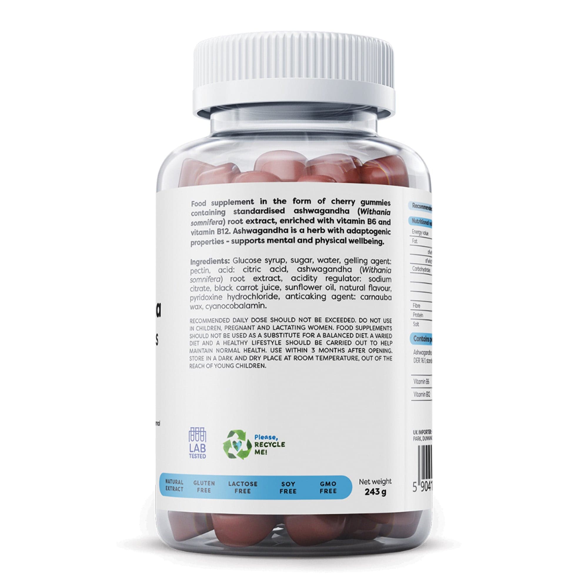 Ashwagandha Gummies | Cherry Smaak | 90 gummies | Osavi