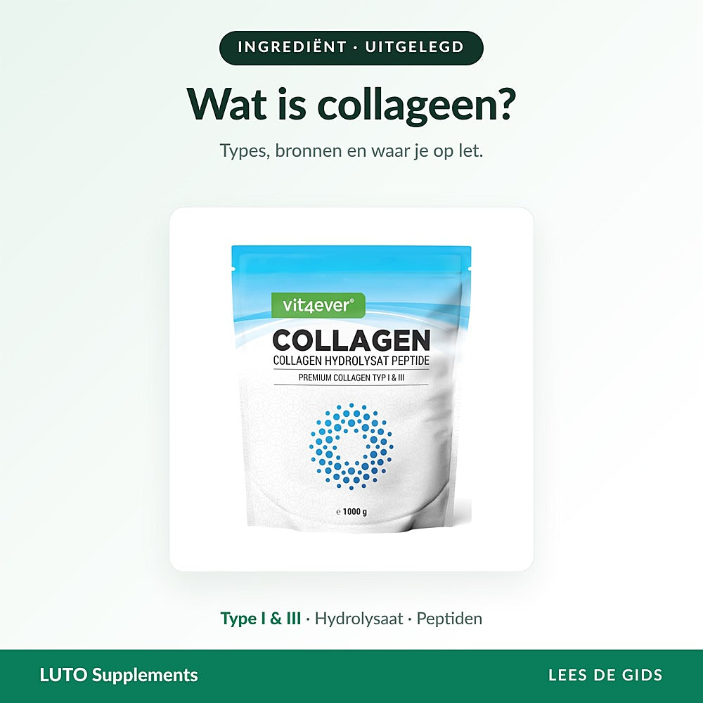 Runder collageen hydrolysaat poeder (type I en III) — wat is collageen