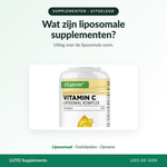 Liposomale vitamine C capsules als voorbeeld van liposomale supplementen