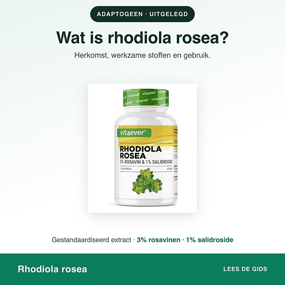 Wat is rhodiola rosea? Herkomst, werkzame stoffen en gebruik