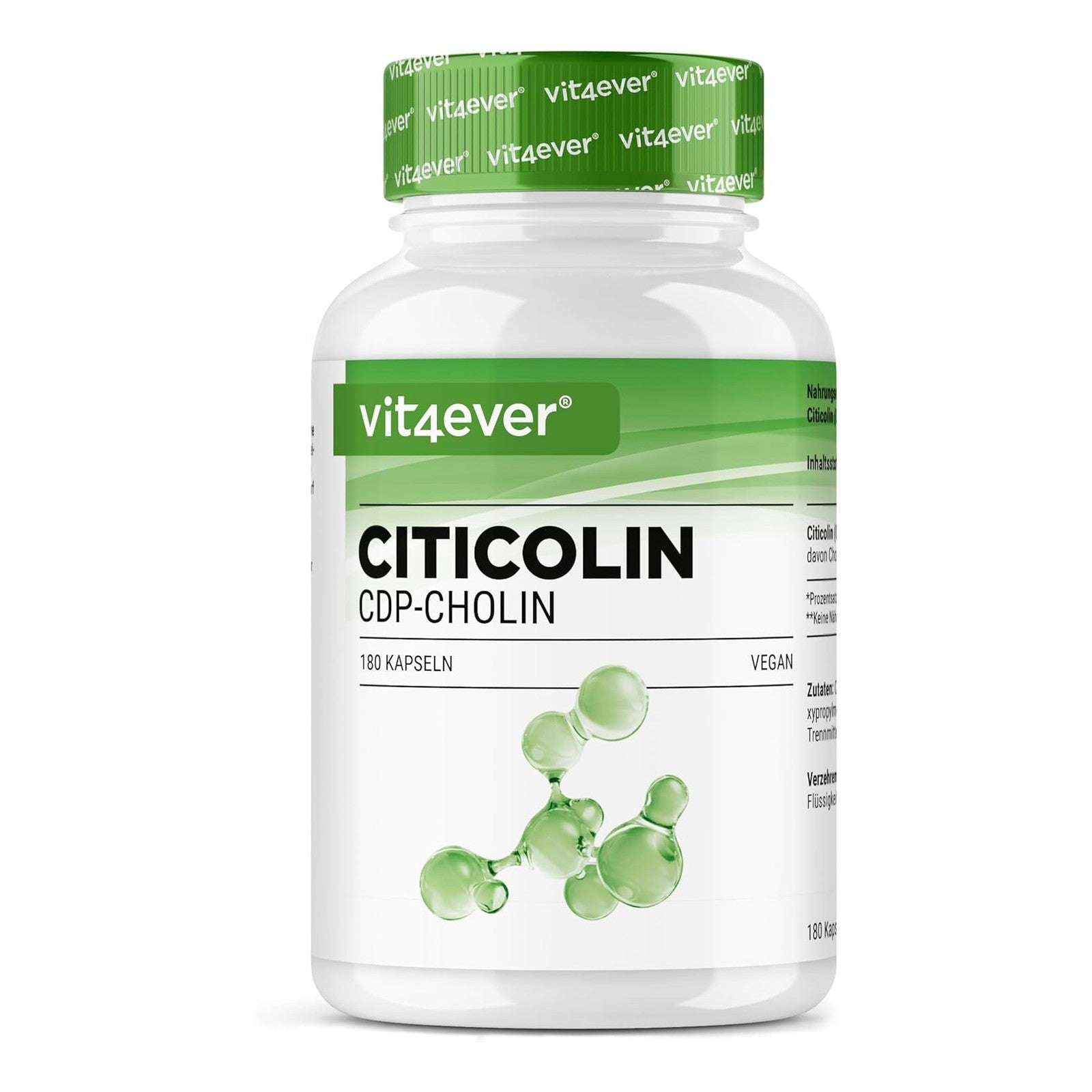 Vit4ever CDP Choline Citicoline 250 mg 180 capsules pot