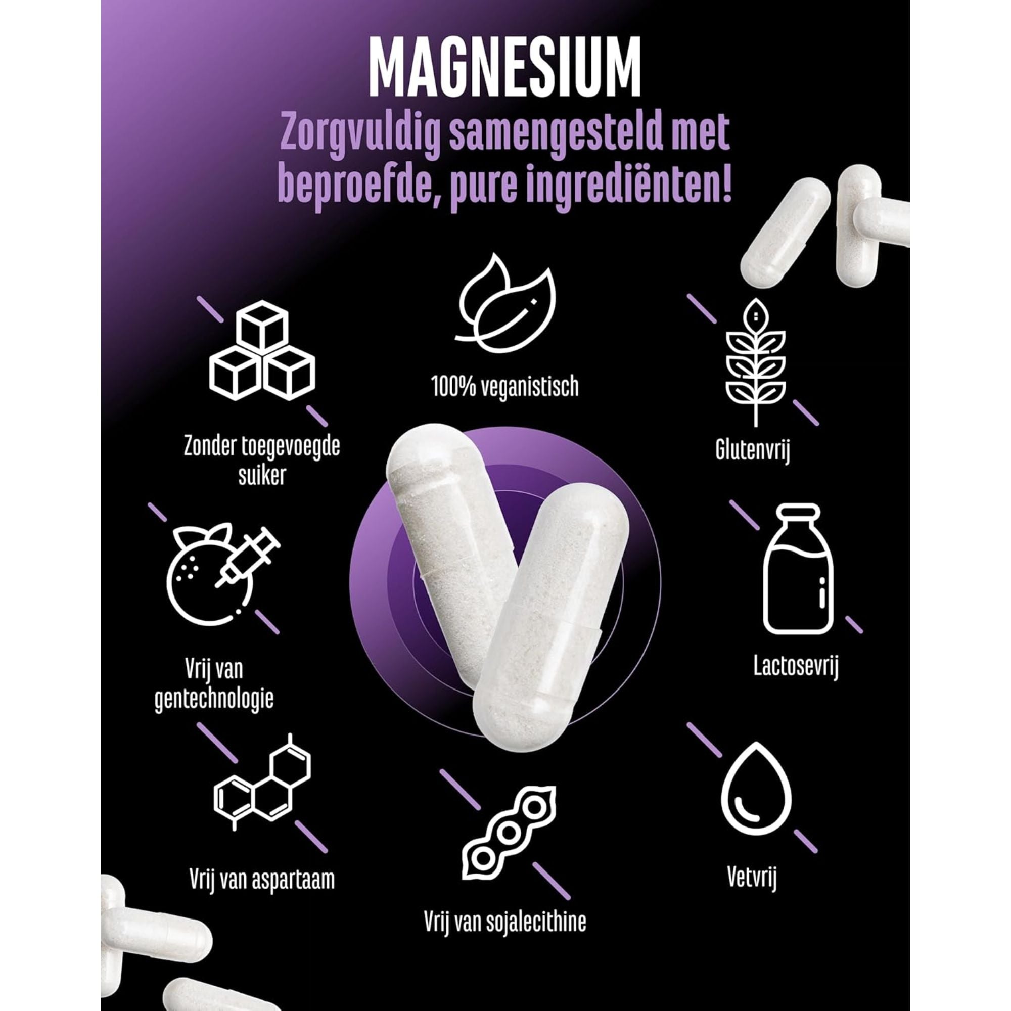 German Elite Nutrition Magnesium Bisglycinaat Core Chelate® 330mg - grondstoffen van hoge zuiverheid