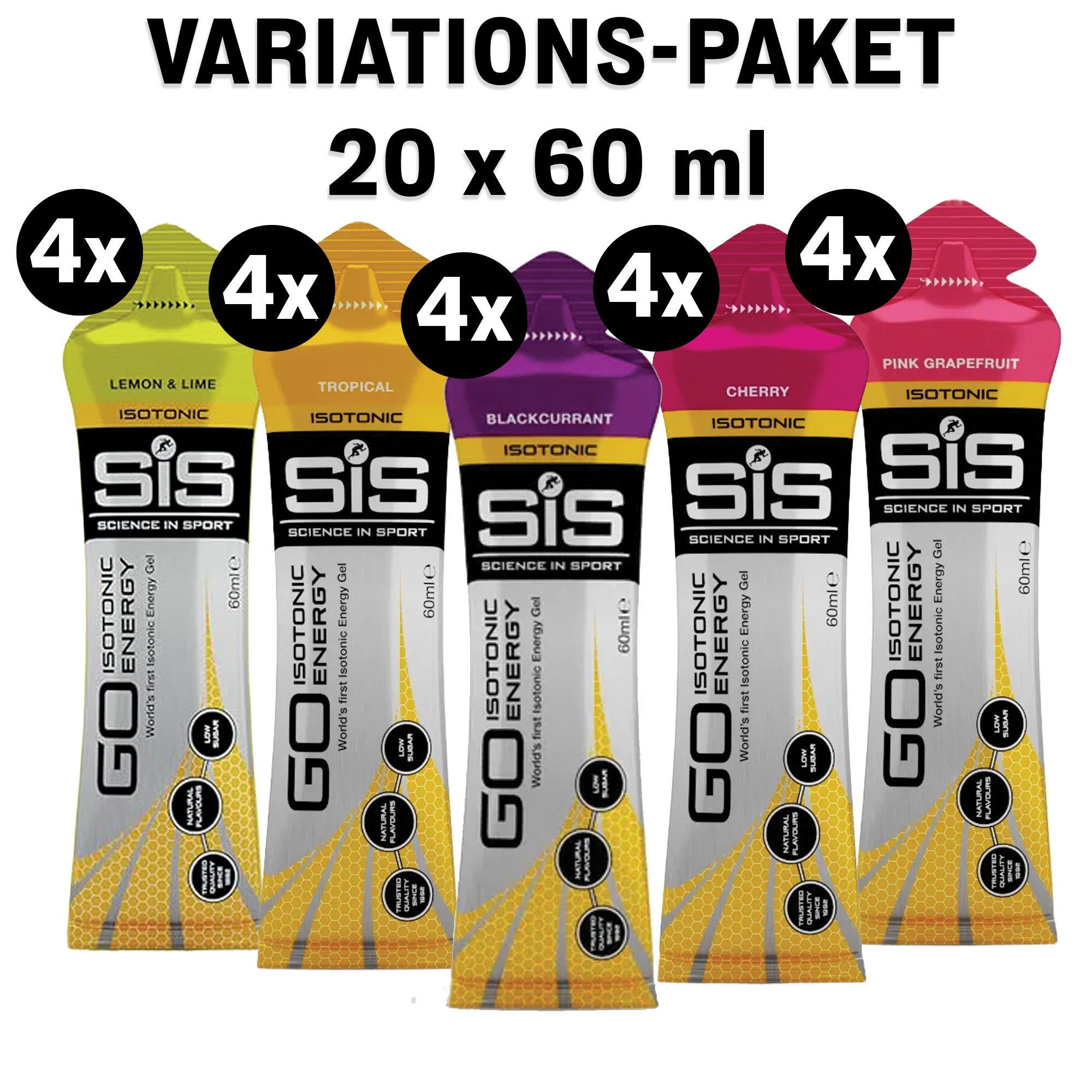 SiS GO Isotonic Energy Gel  Variety Pack