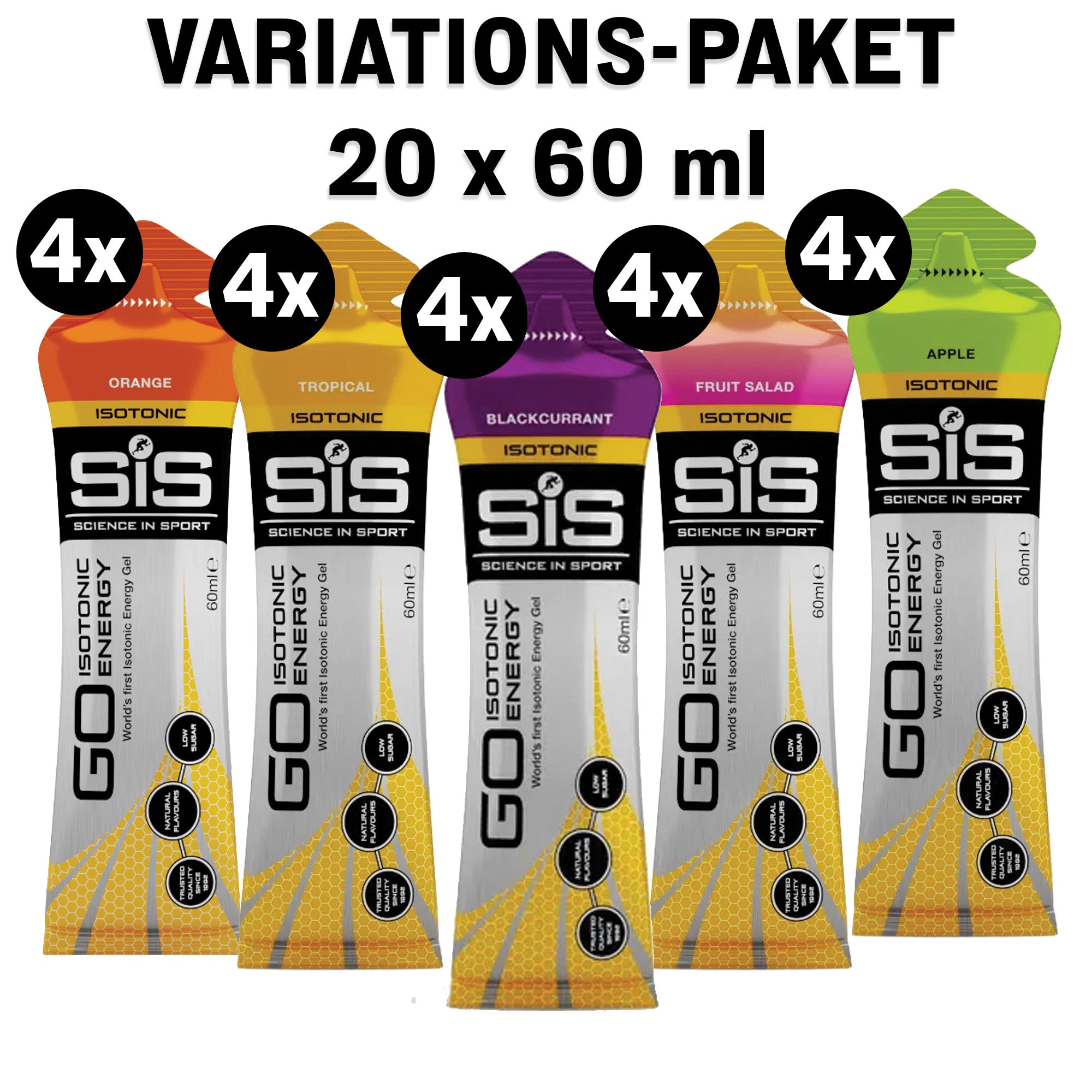 SiS GO Isotonic Energy Gel  Variety Pack
