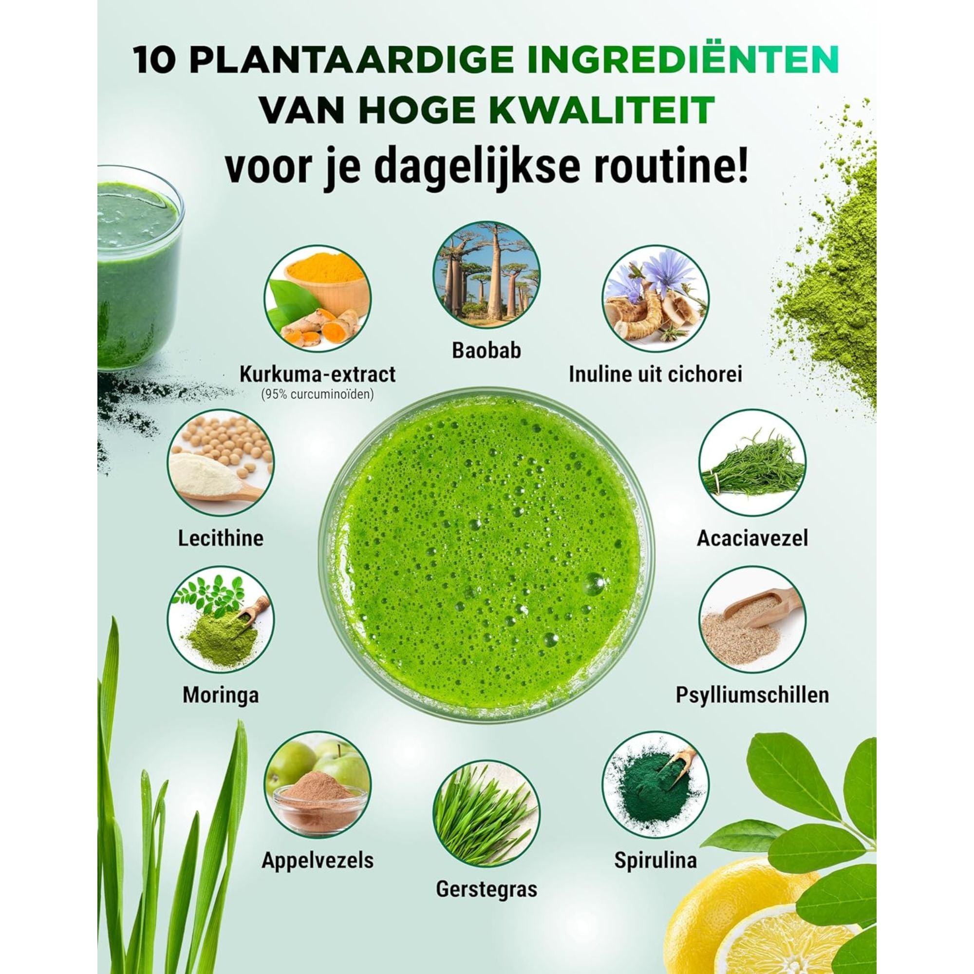 Daily Greens & Fibers Citroen | 600g | Vit4ever