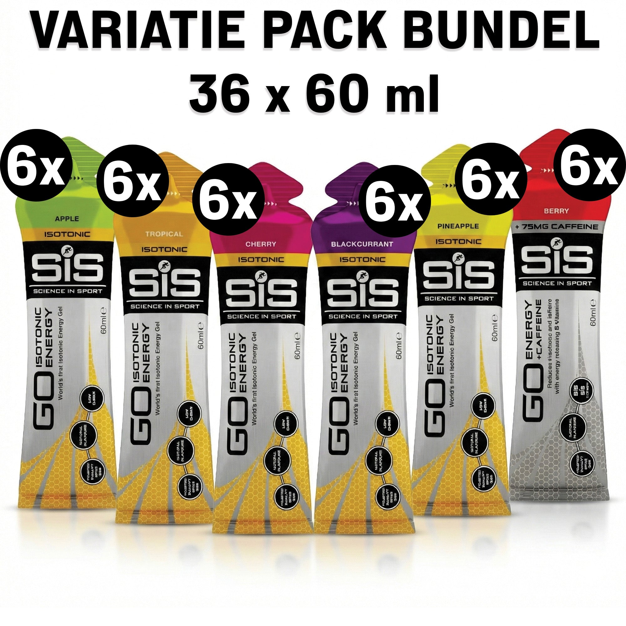 SiS GO Isotonic Energy Gel  Variety Pack