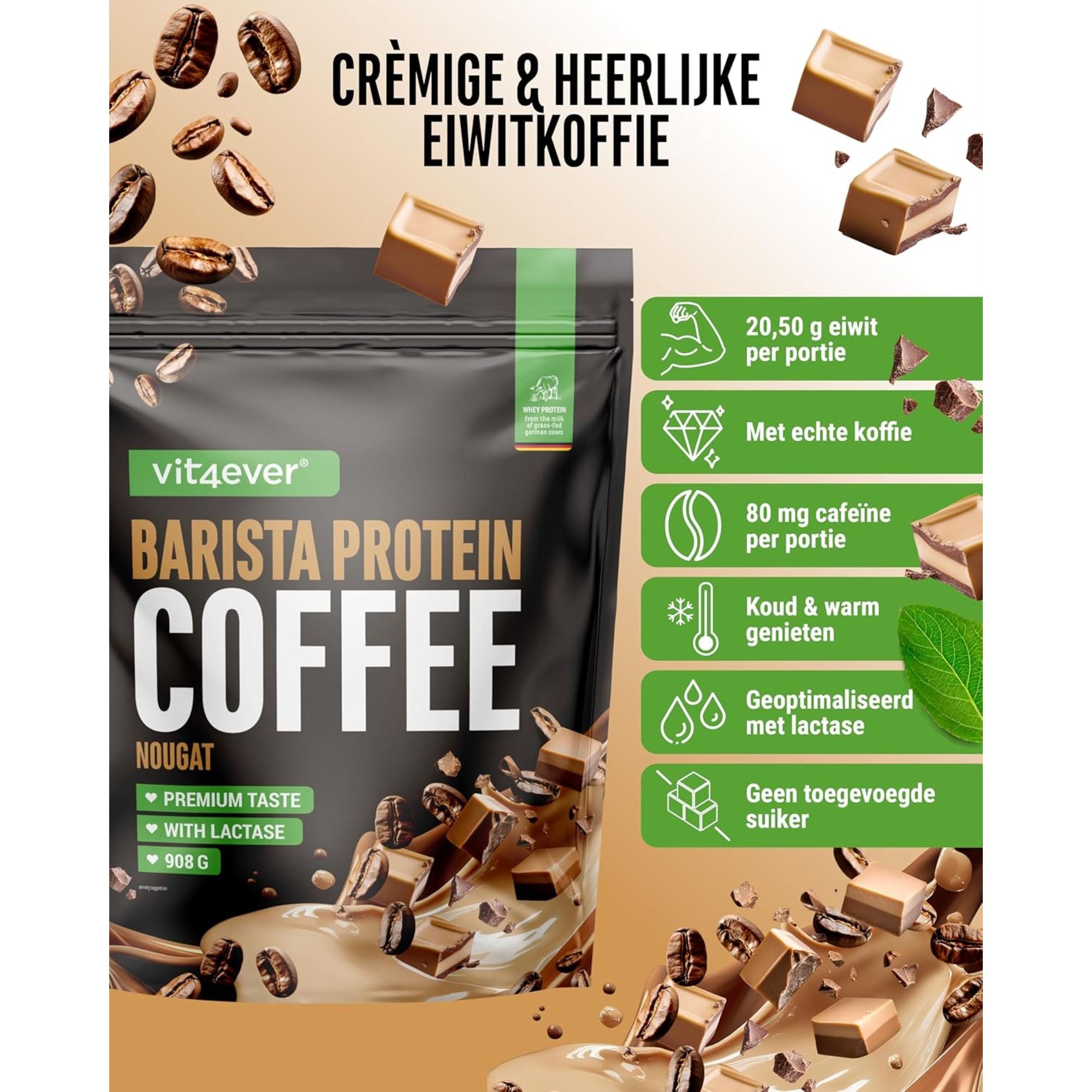 Barista Whey Nougat 908g | Vit4ever