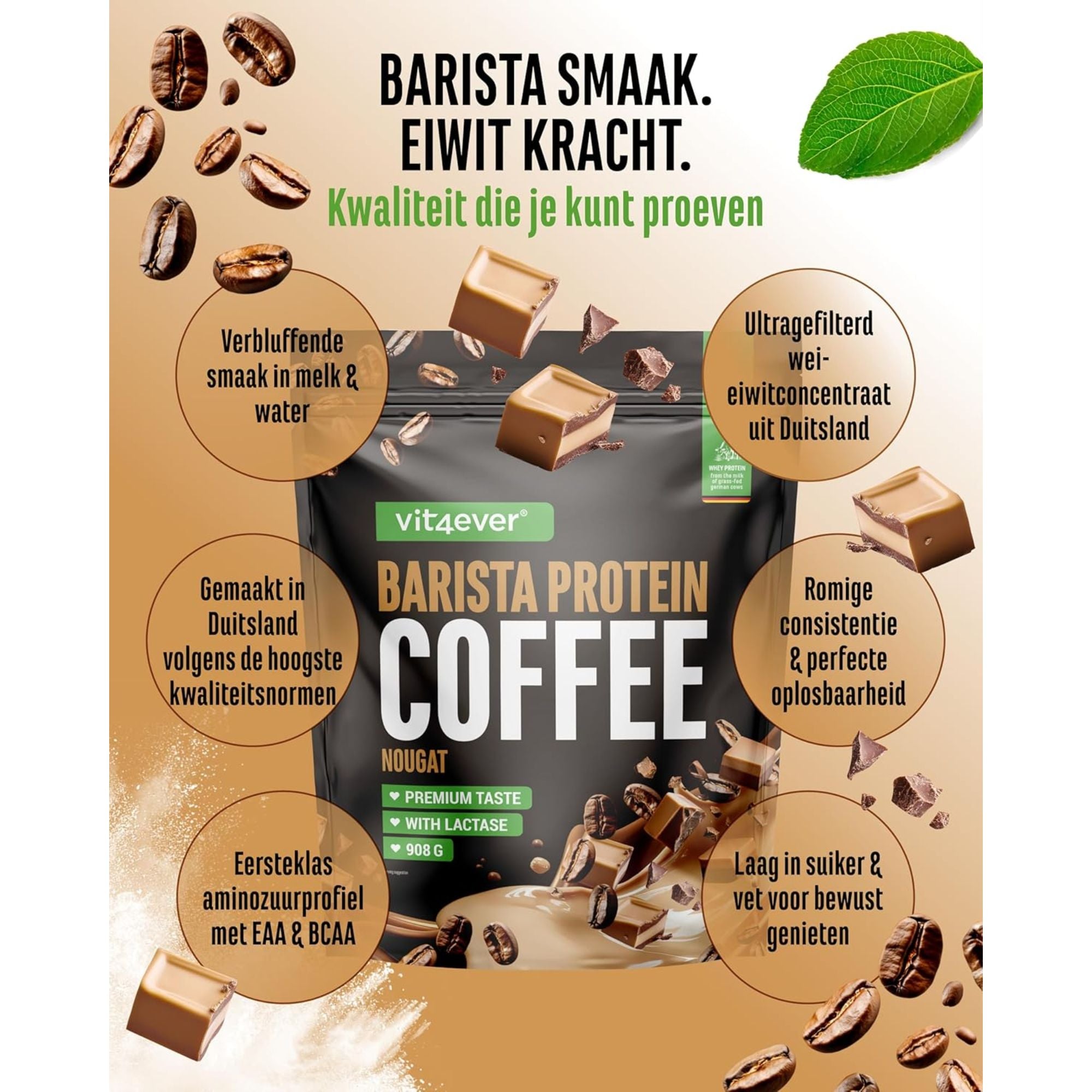 Barista Whey Nougat 908g | Vit4ever