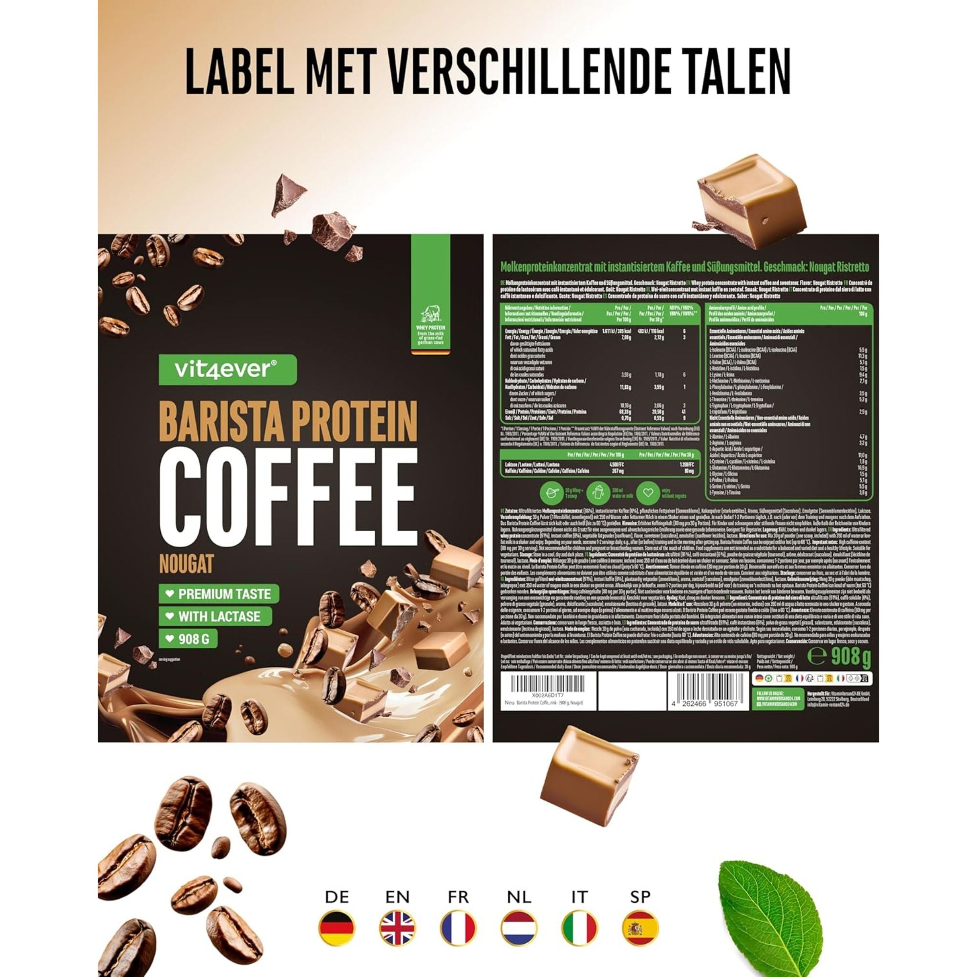 Barista Whey Nougat 908g | Vit4ever