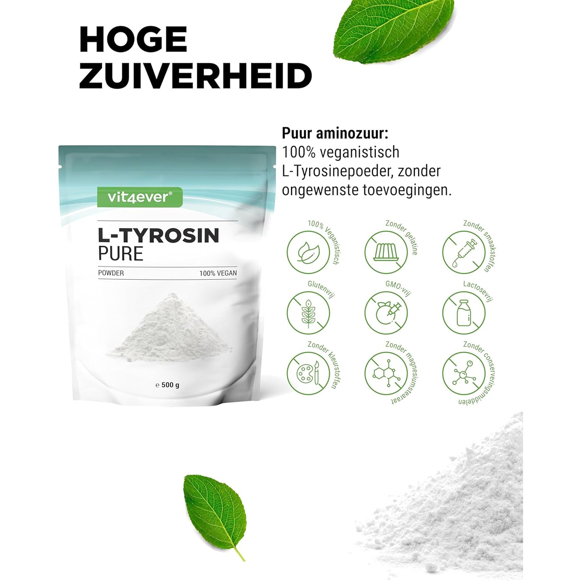 Gebruiksaanwijzing voor L-Tyrosine - aanbevolen dosering en informatie over mentale prestaties
