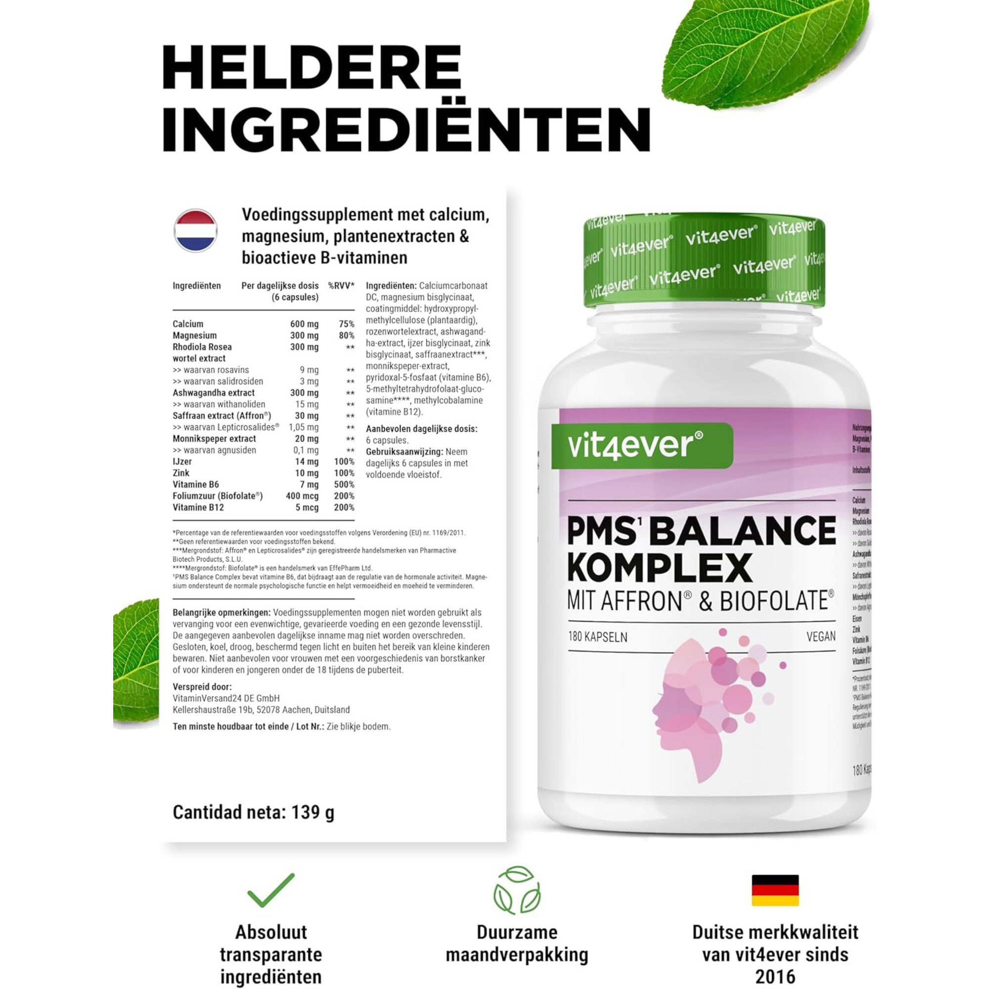 PMS Balance Complex | 180 Capsules | Vit4ever
