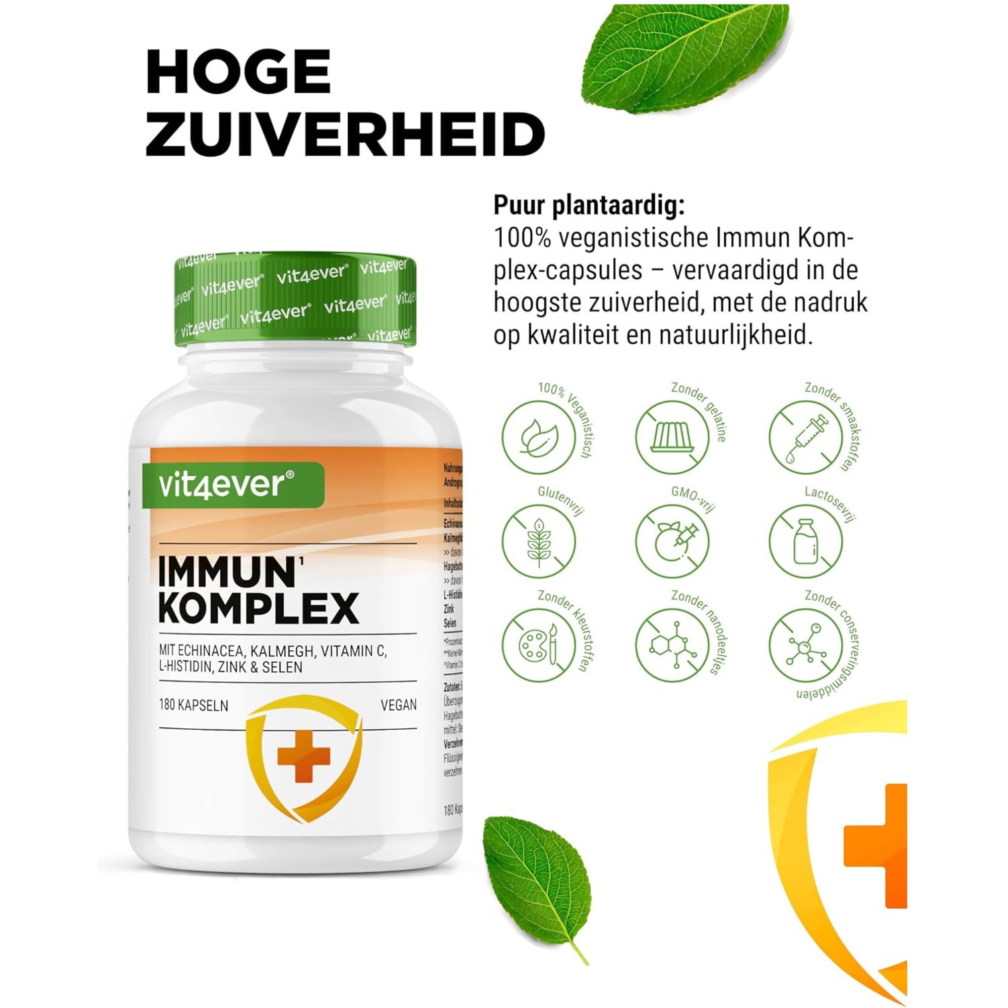 Vit4ever Immuun complex - productverpakking van hoge kwaliteit