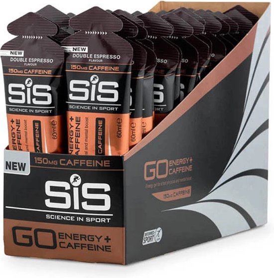 SiS Go Isotonic Energygel + Cafeïne - Dubble Espresso - 30 x 60ml