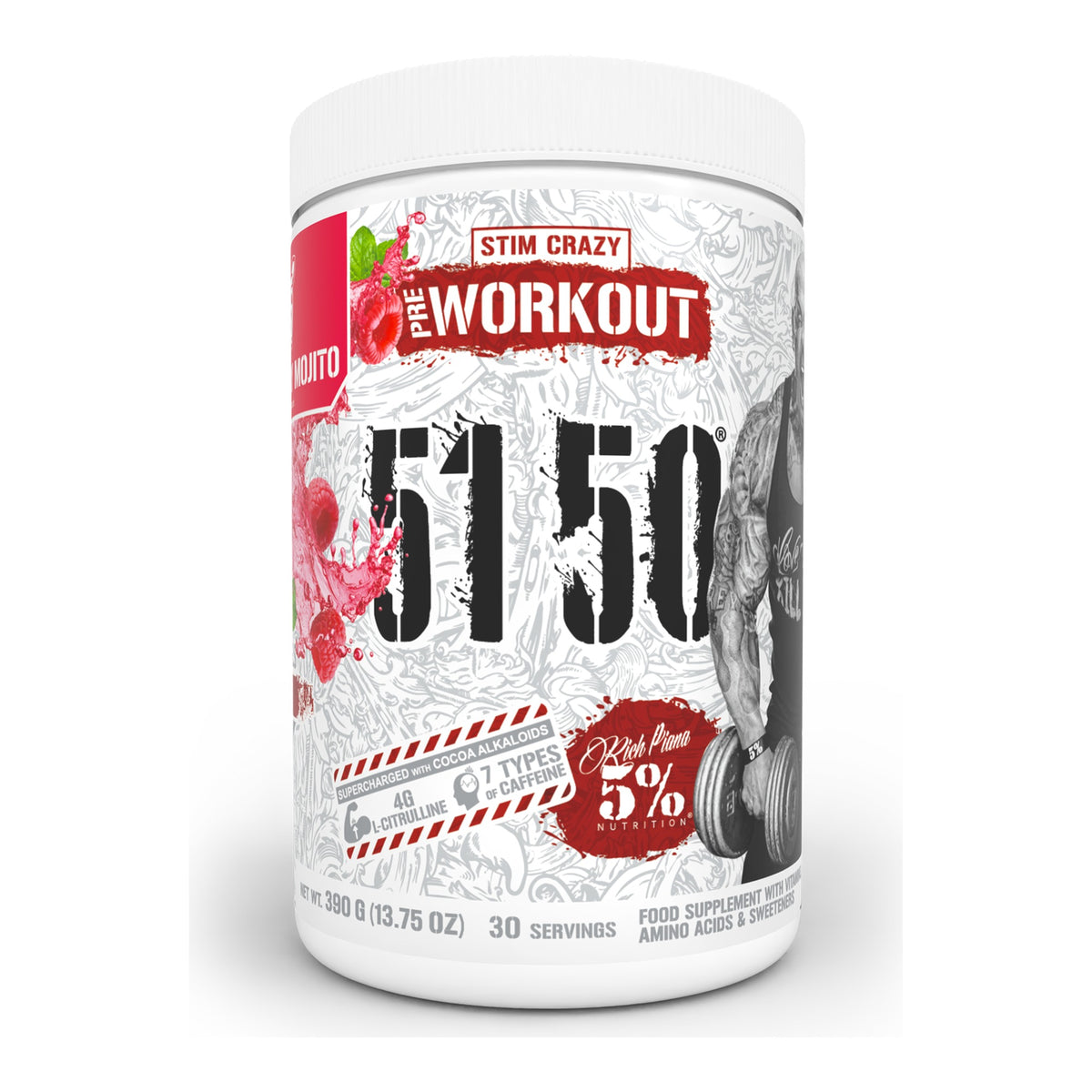 5150 Legendary Series Pre-Workout Raspberry Mojito - 5% Nutrition