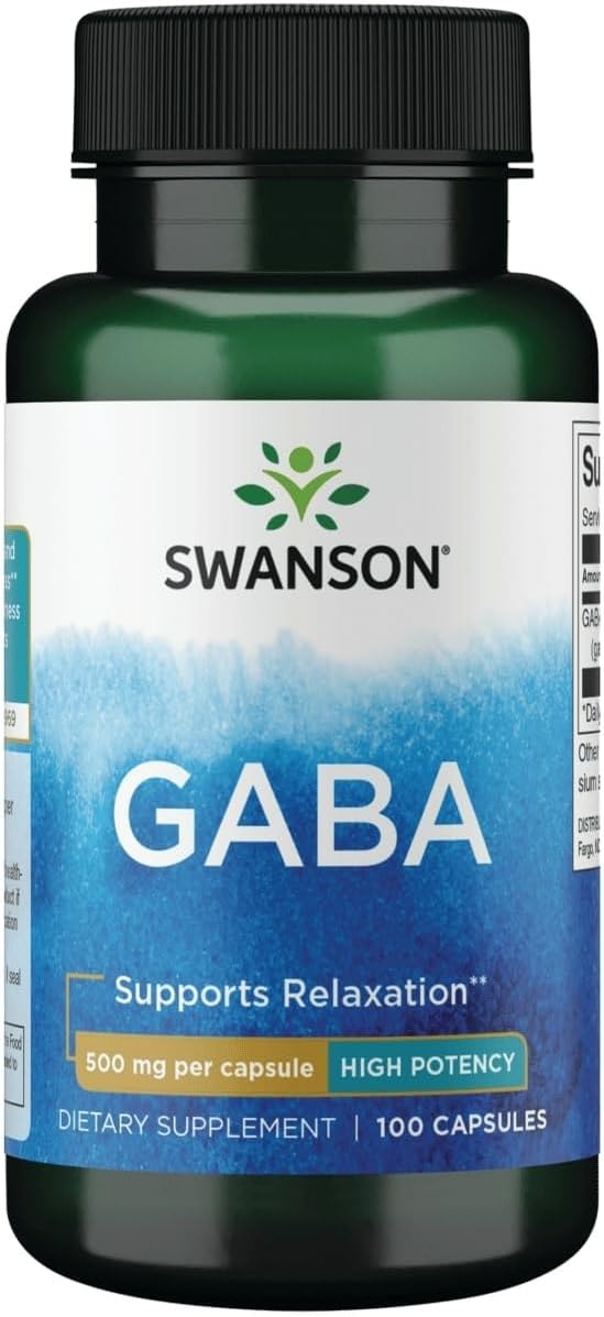 Swanson GABA 500mg 100 capsules