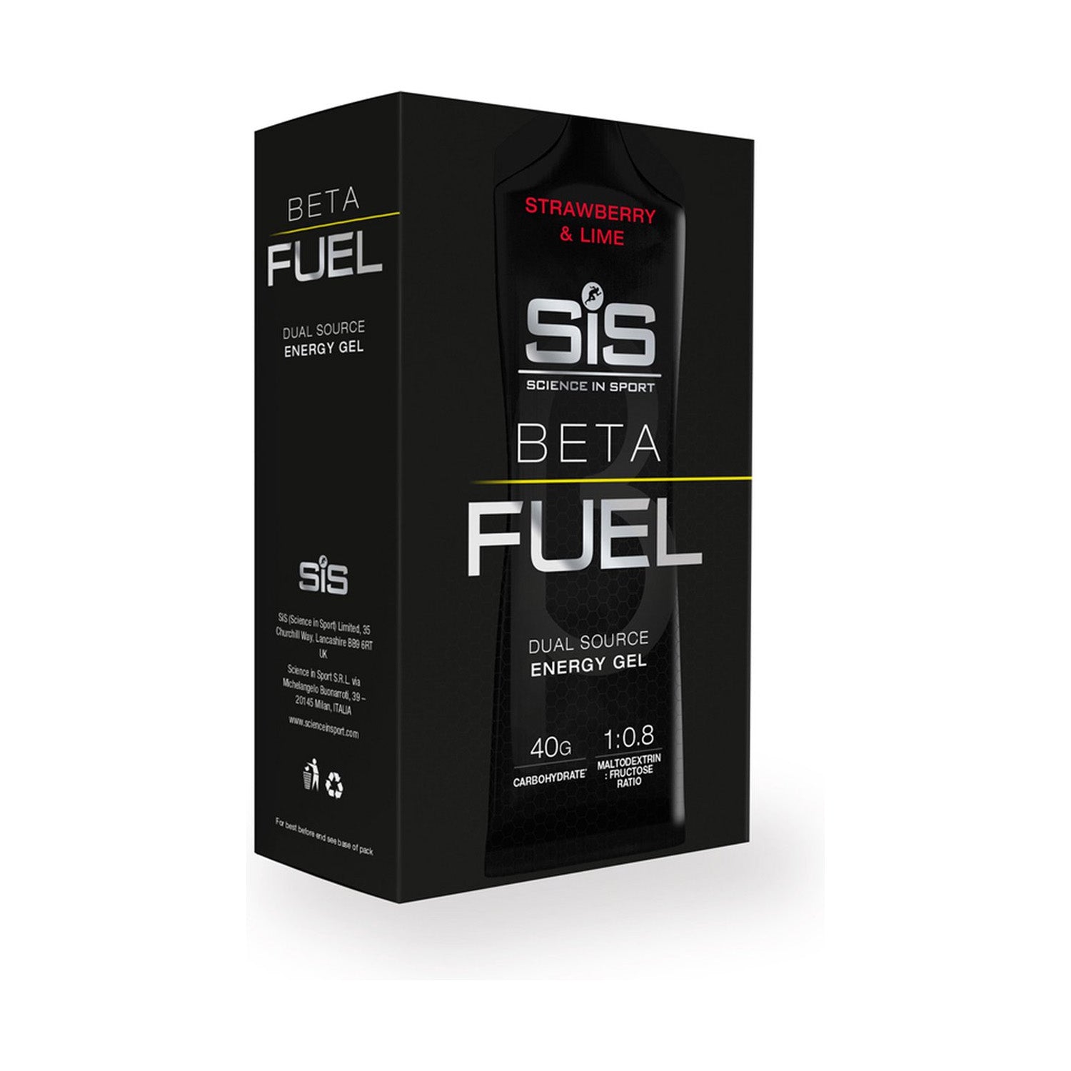 SiS Beta fuel gel | 1:0.8 maltodextrin: fructose ratio