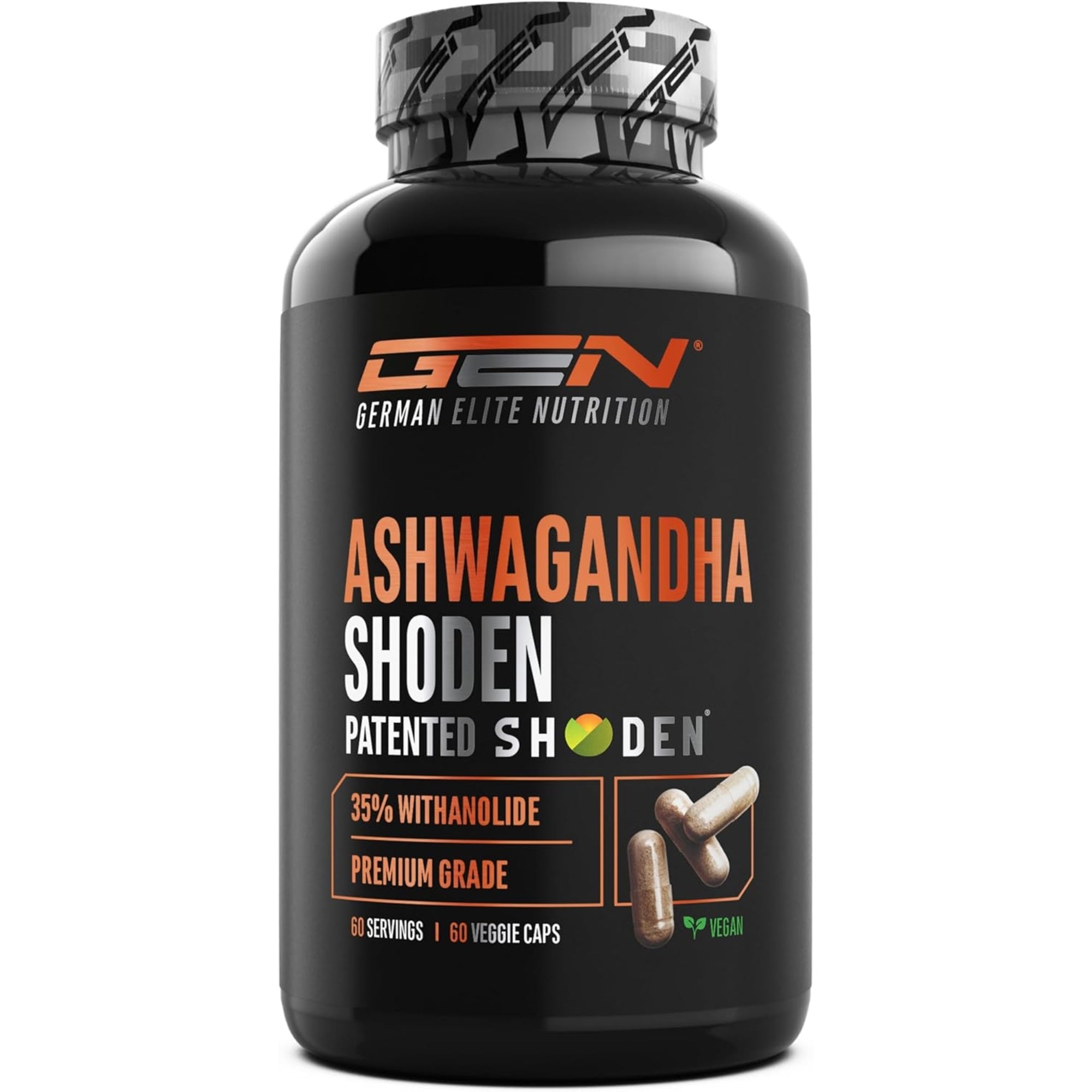 Ashwagandha Shoden 35% Withanoliden | 60 Capsules | GEN