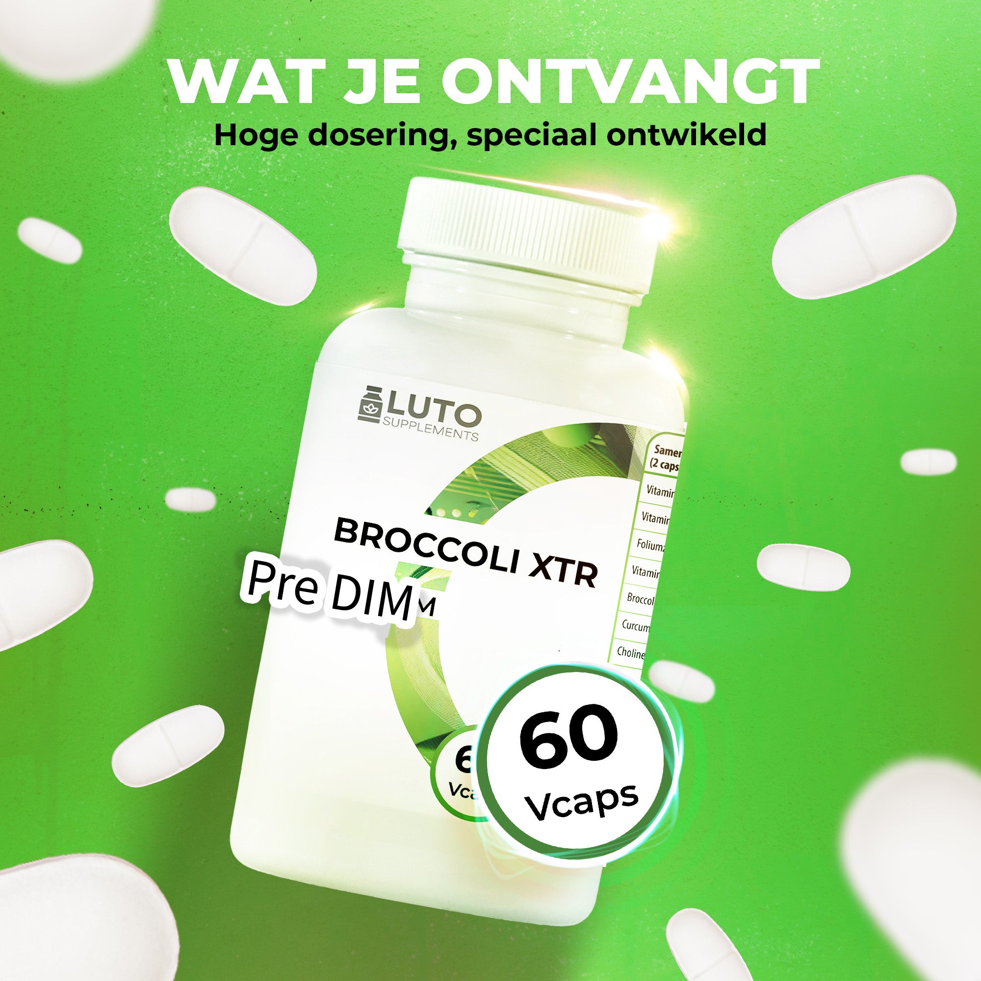 Broccoli exrtact samenstelling Luto Supplements