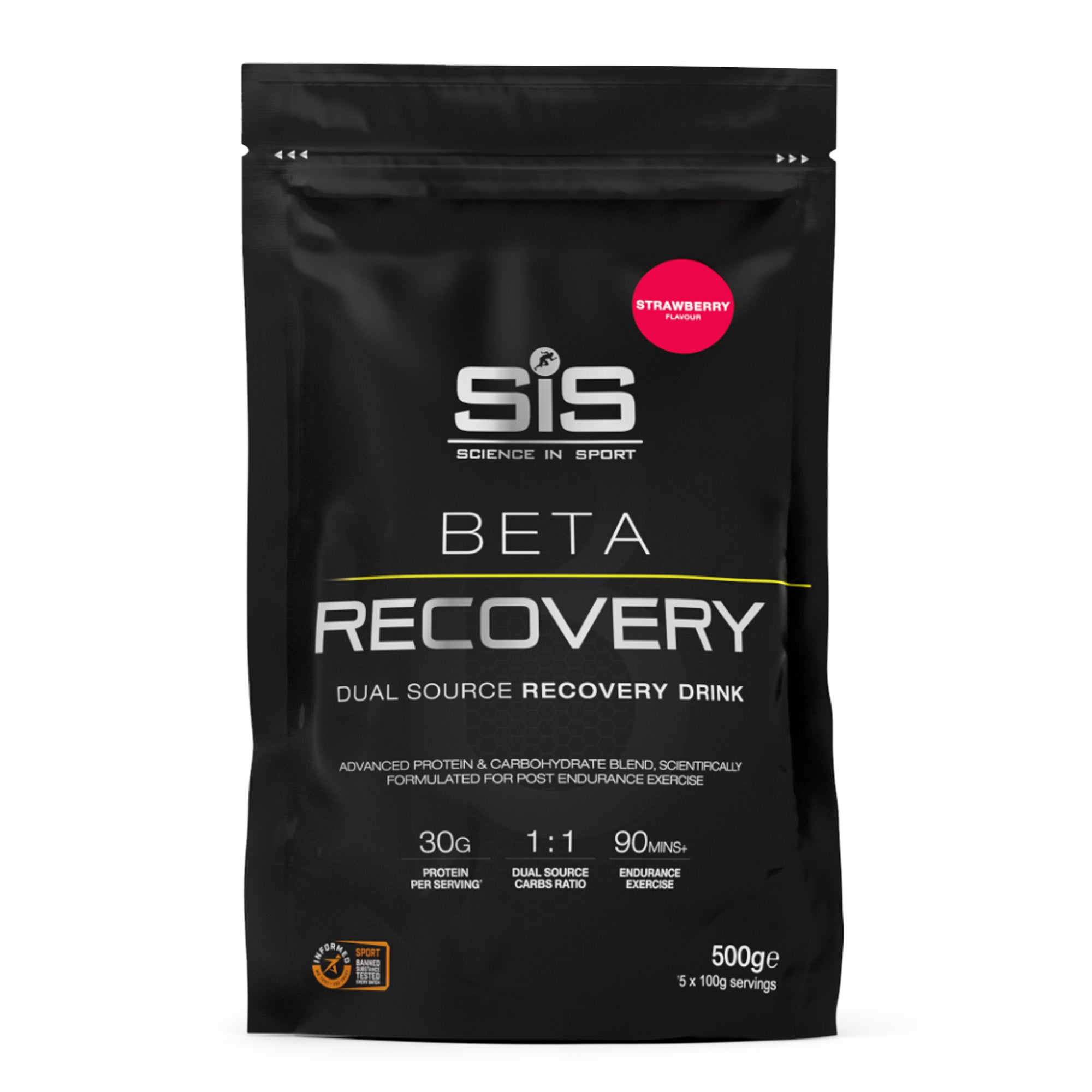 SIS BETA recovery aardbei / strawberry 500g
