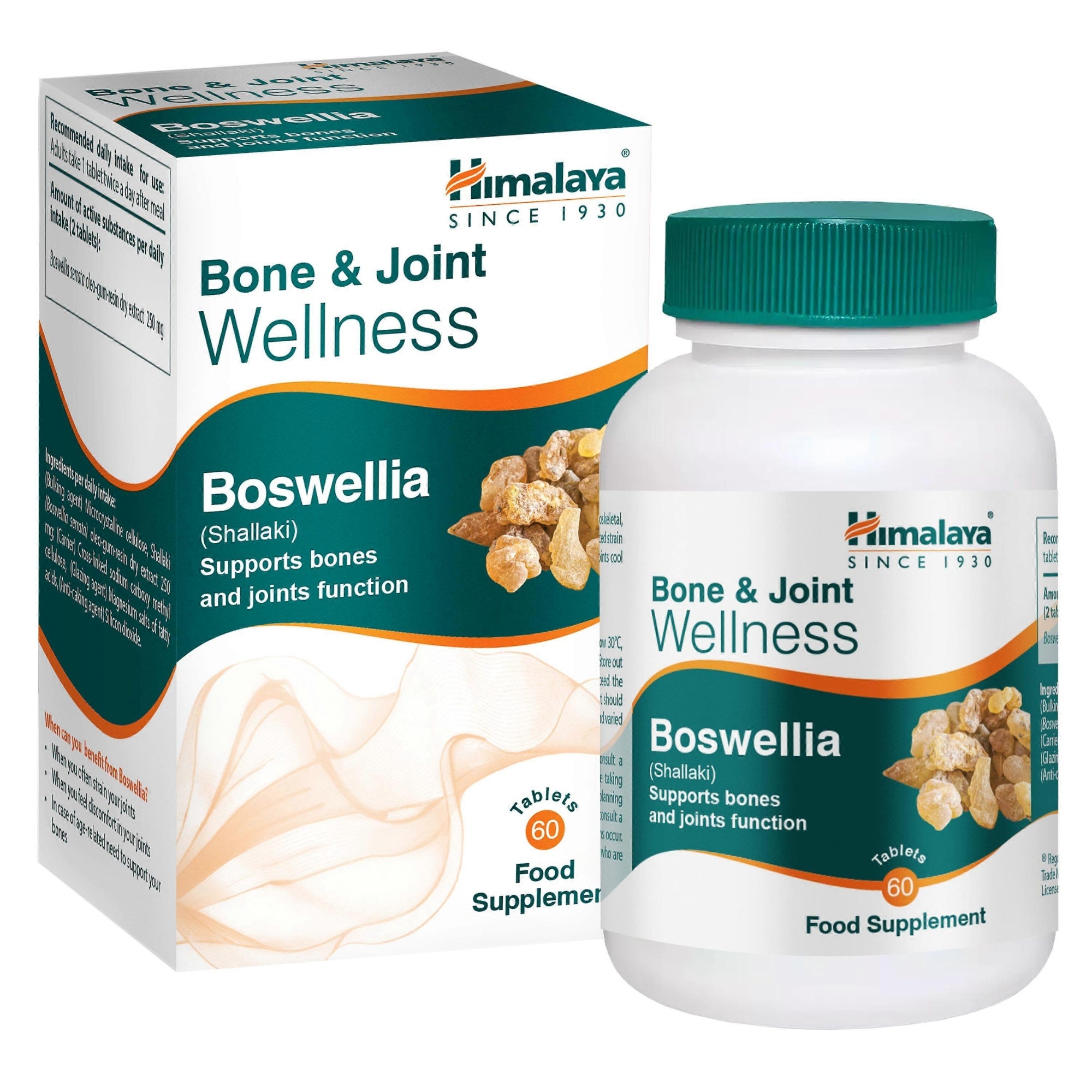 Himalaya Boswellia Shallaki Bot & Gewricht 60 tabletten - veganistisch kruidensupplement voor gewrichtscomfort | kopen in Nederland en België