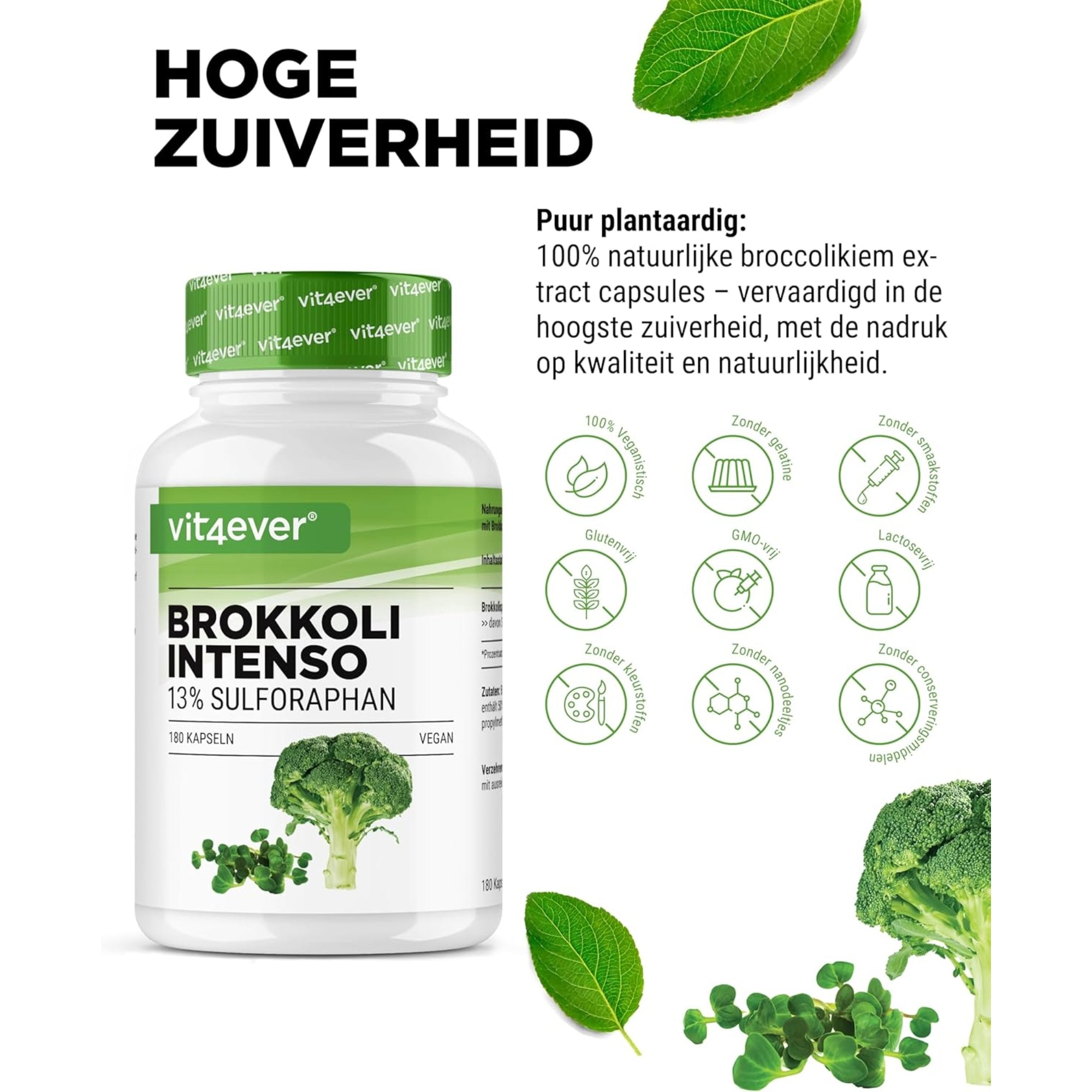 Broccoli Extract 1200mg | 180 capsules | Vit4ever