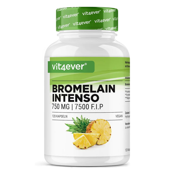Bromelain 7.500 FIP | 120 Kapseln | Vit4ever
