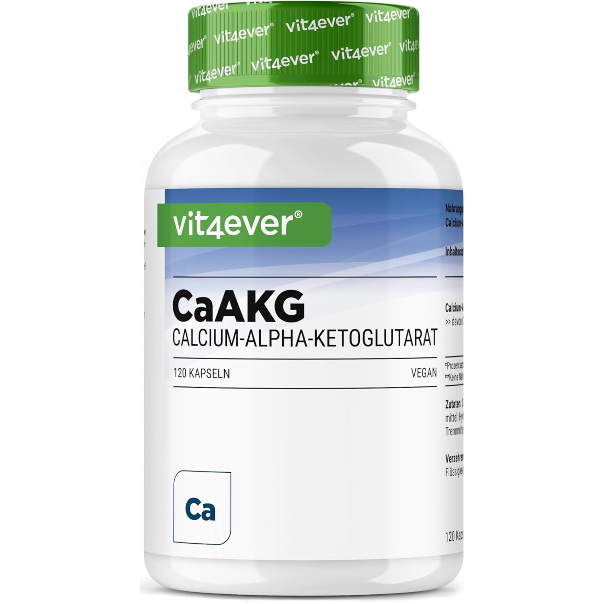 Calcium-alfa-ketoglutaraat | 120 Capsules | Vit4ever