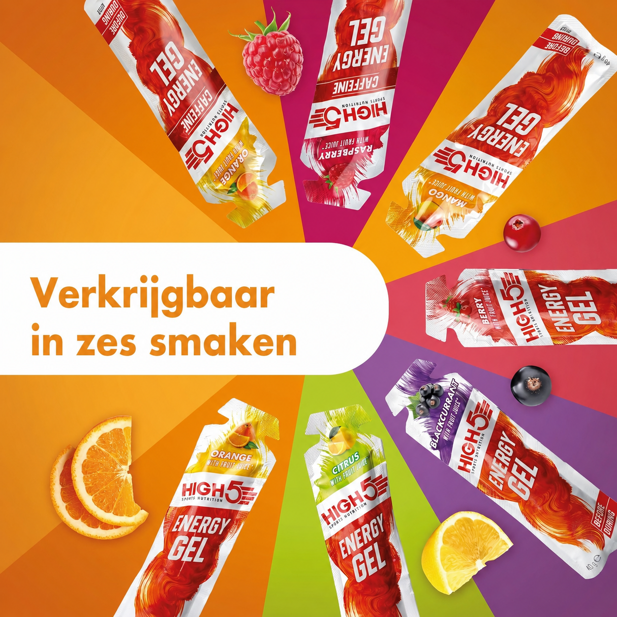 HIGH5 Energy Gel Mango | 20 x 40g | 23g Koolhydraten per Gel